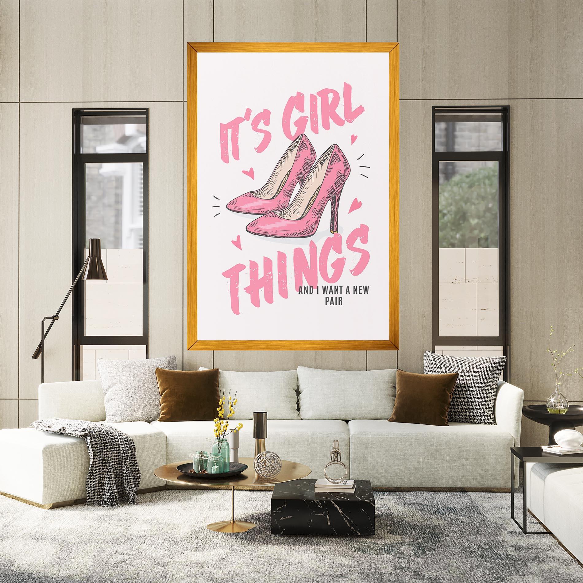 Leinwandbild Girl Things mockup 2