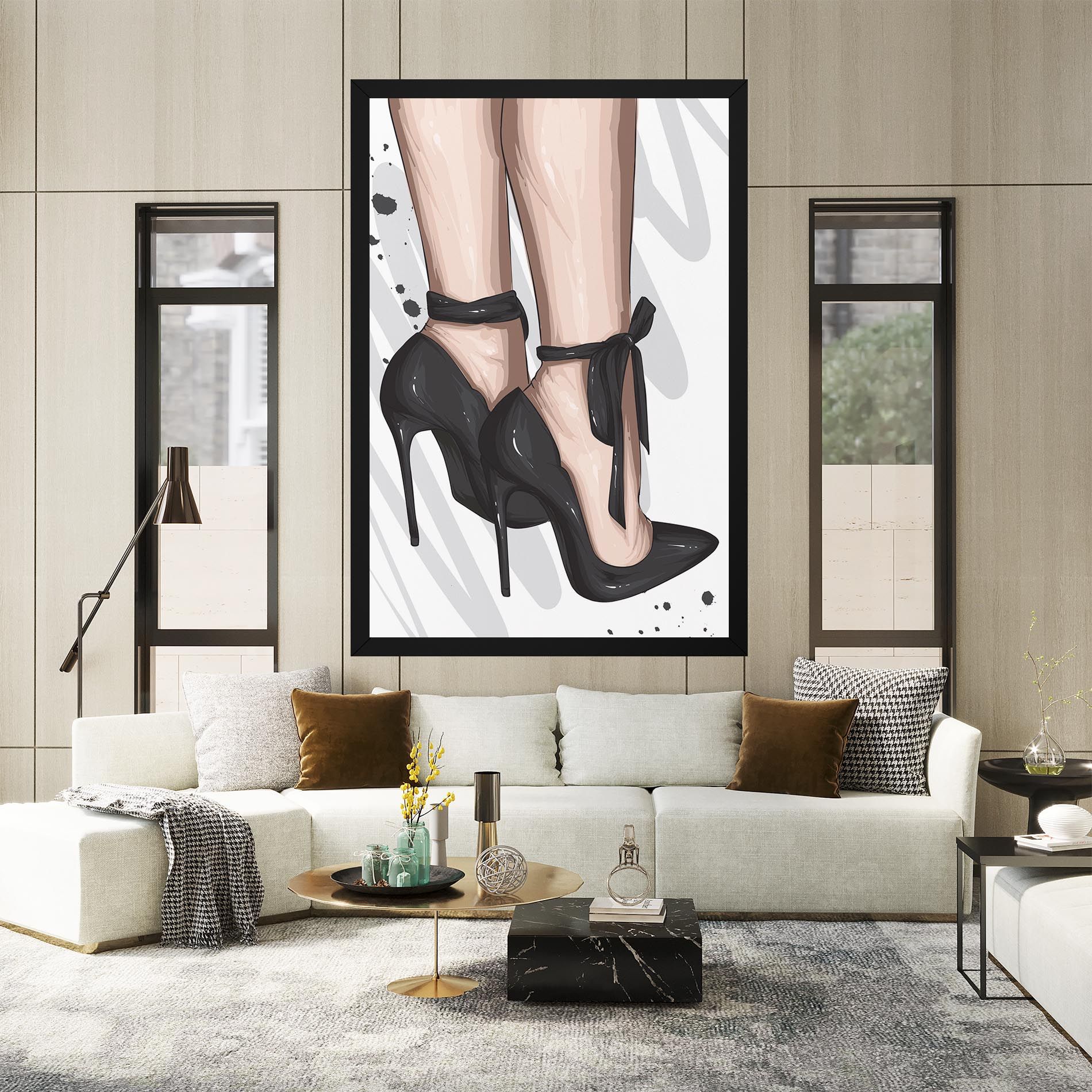 Black Woman Shoes mockup 2