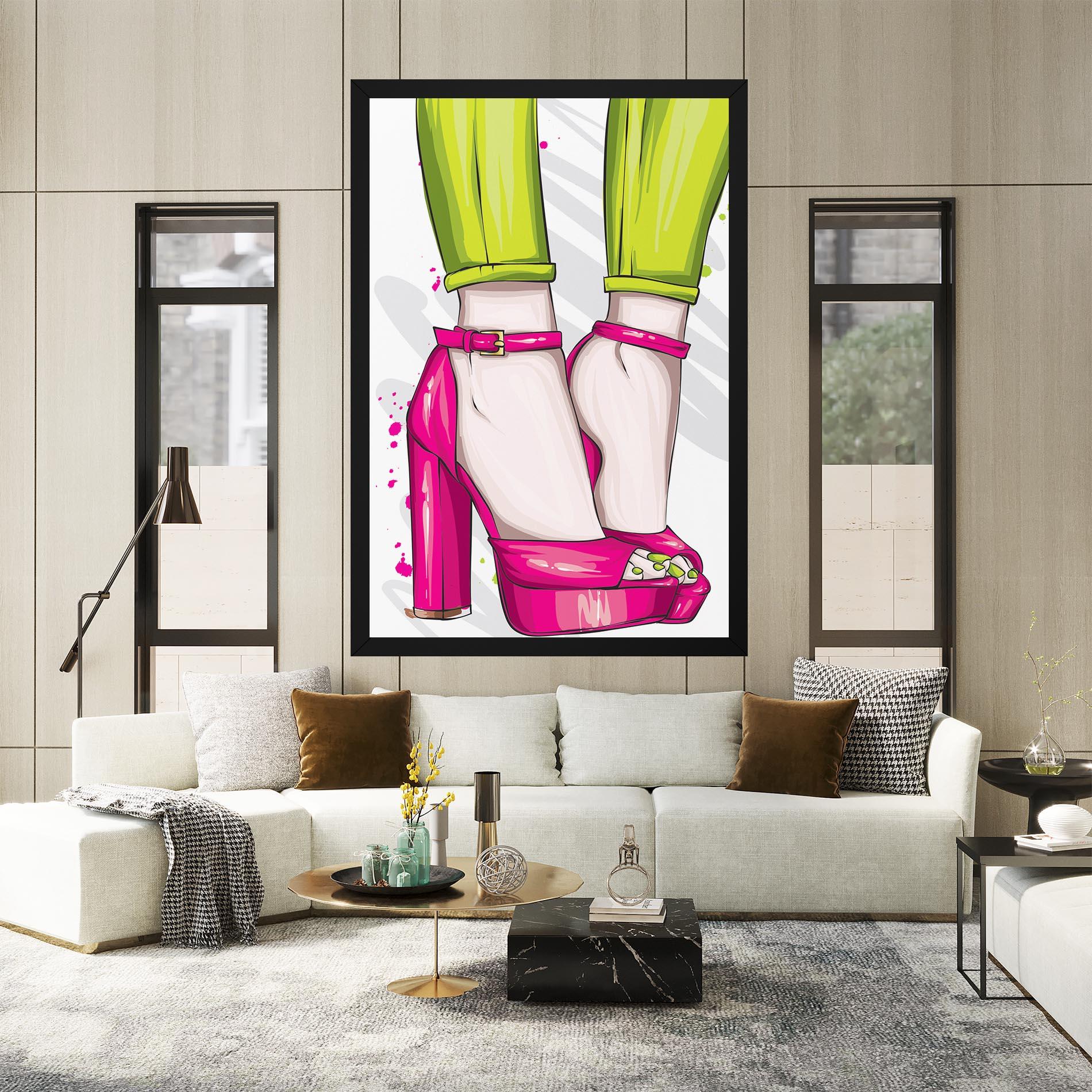 Leinwandbild Green Nails mockup 2