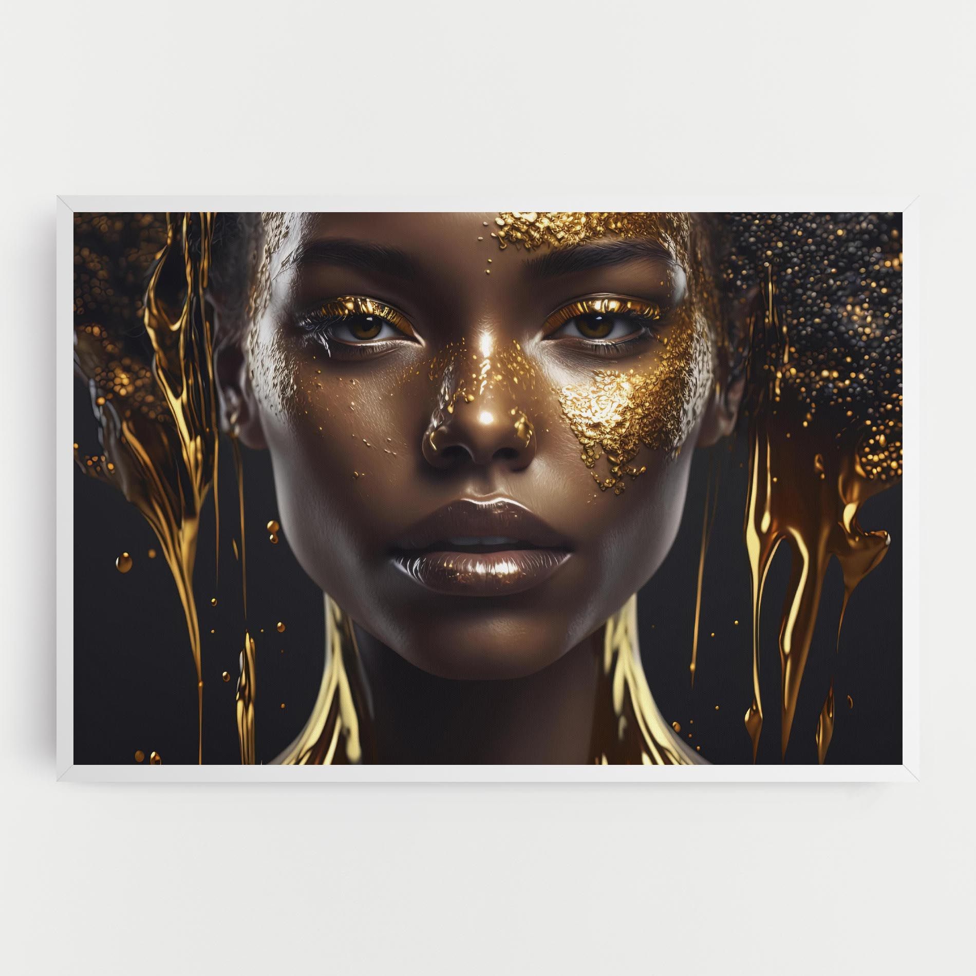 Gold Portrait Falling mockup 0