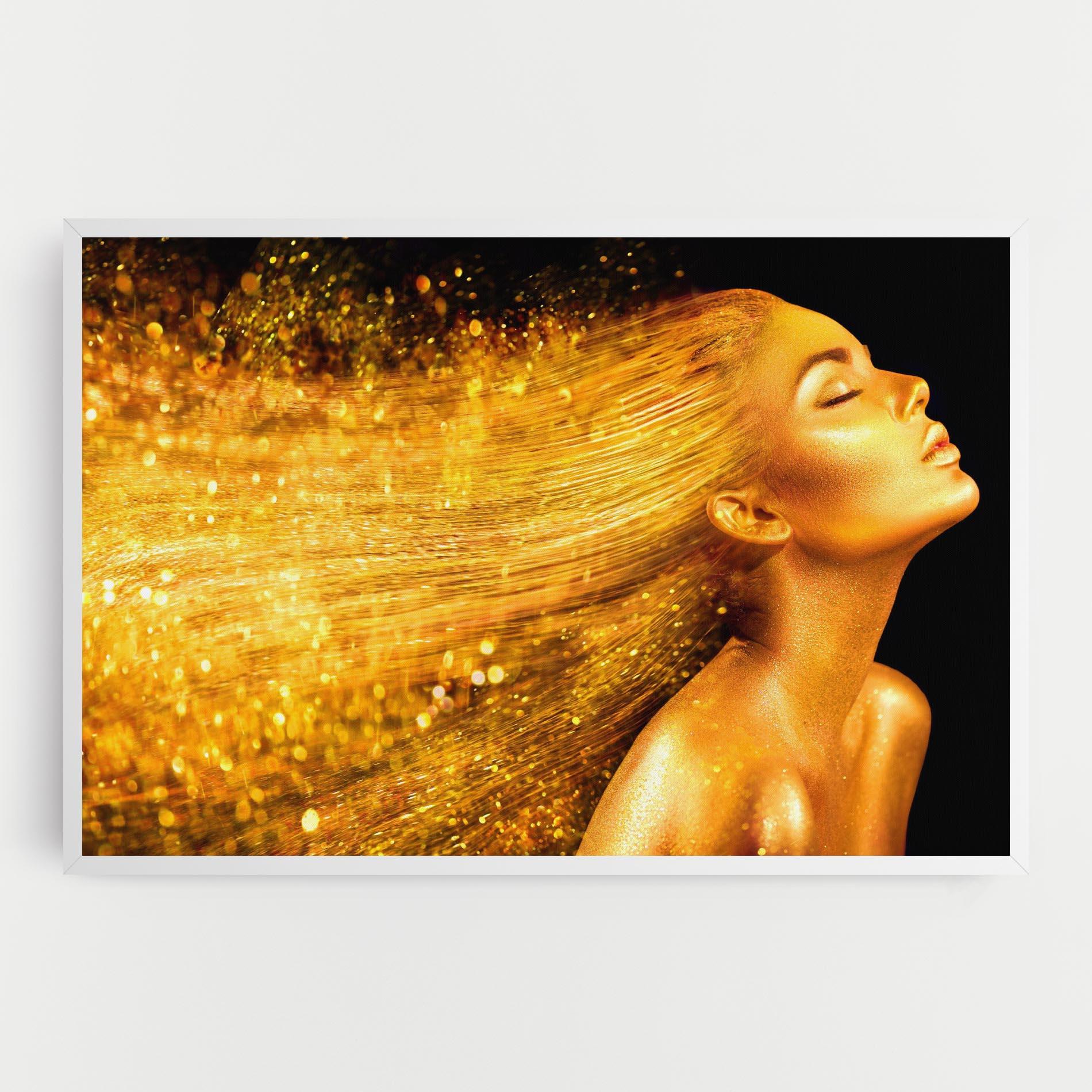 Leinwandbild Golden Girl mockup 0