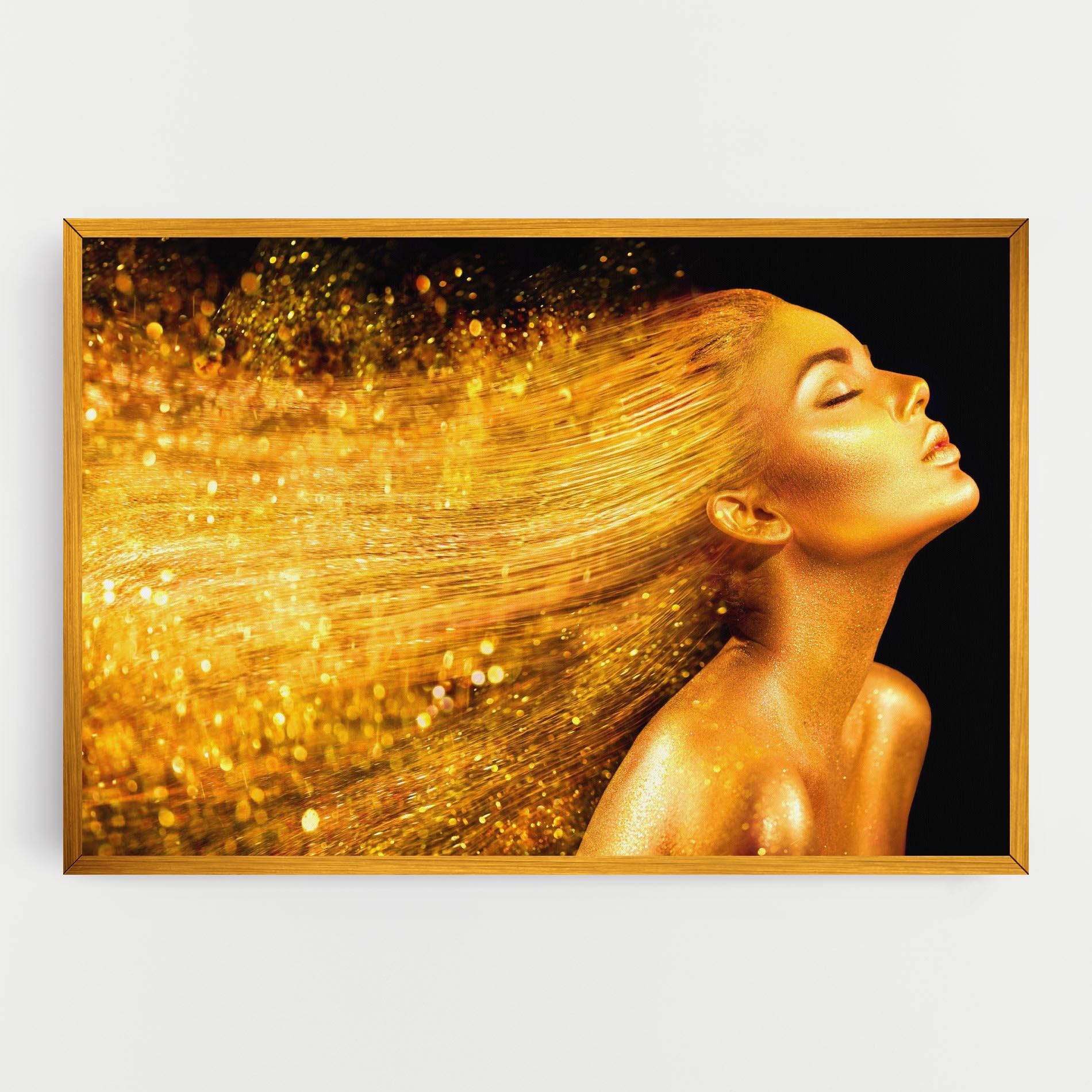 Leinwandbild Golden Girl mockup 0
