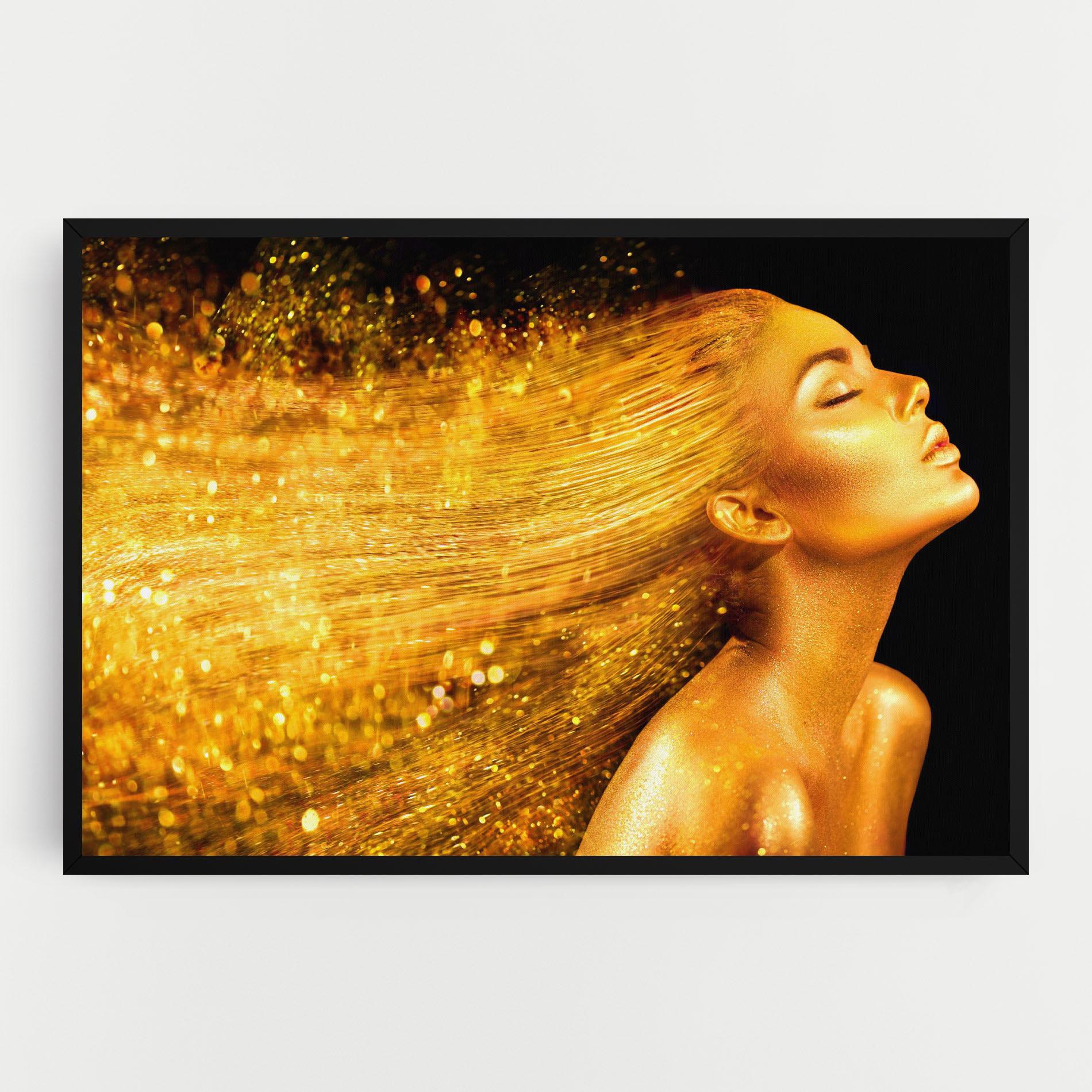Leinwandbild Golden Girl mockup 0