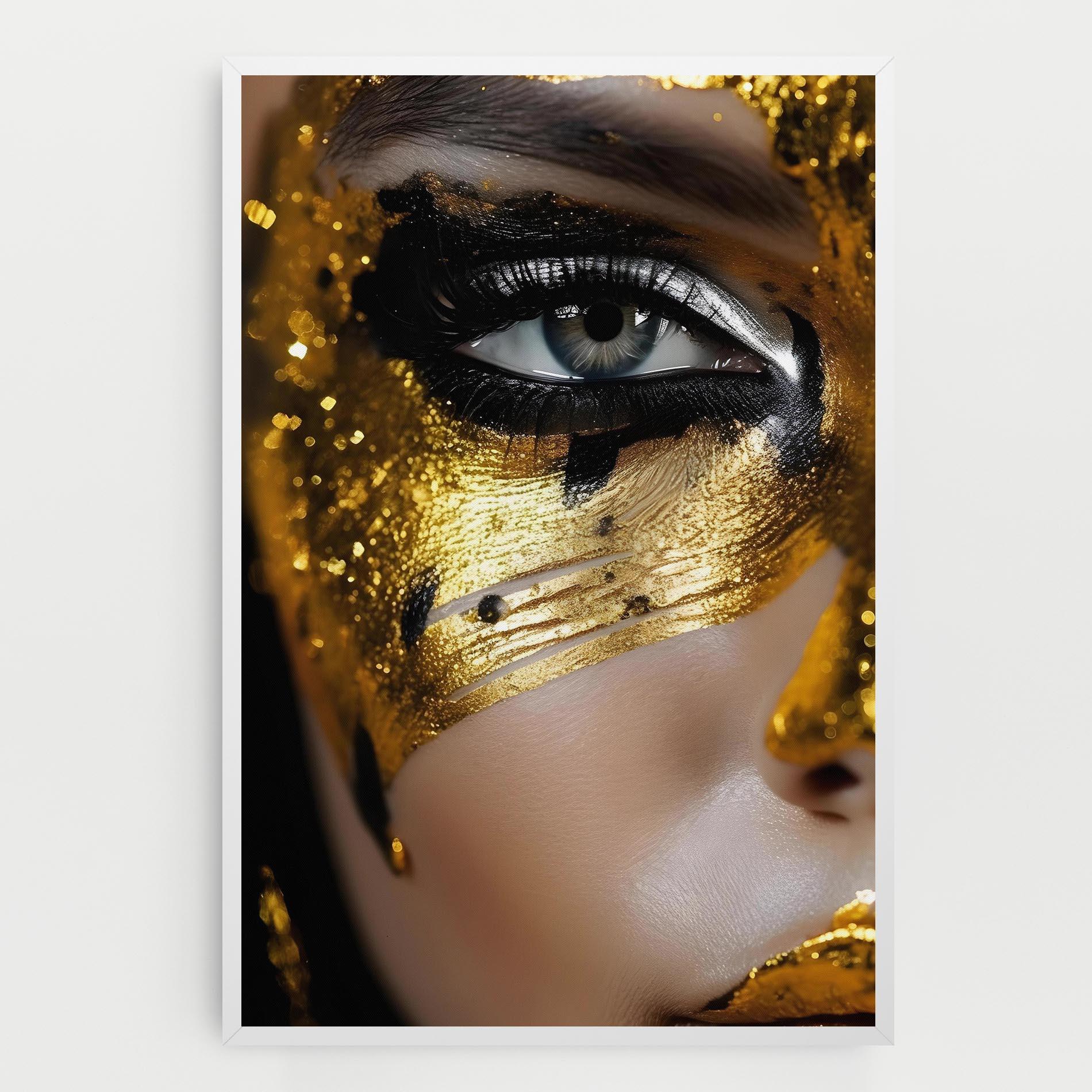 Leinwandbild Black Gold Eyeliner mockup 0
