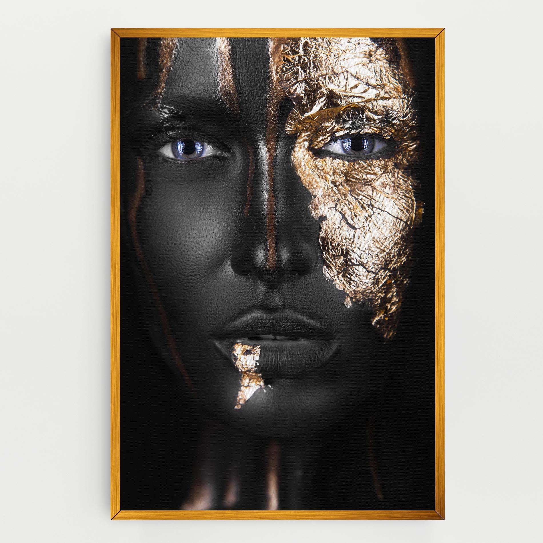 Leinwandbild Golden Face mockup 0