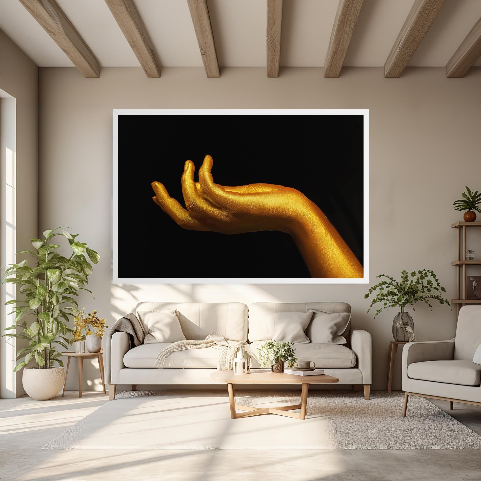 Strong Gold Hand mockup 6