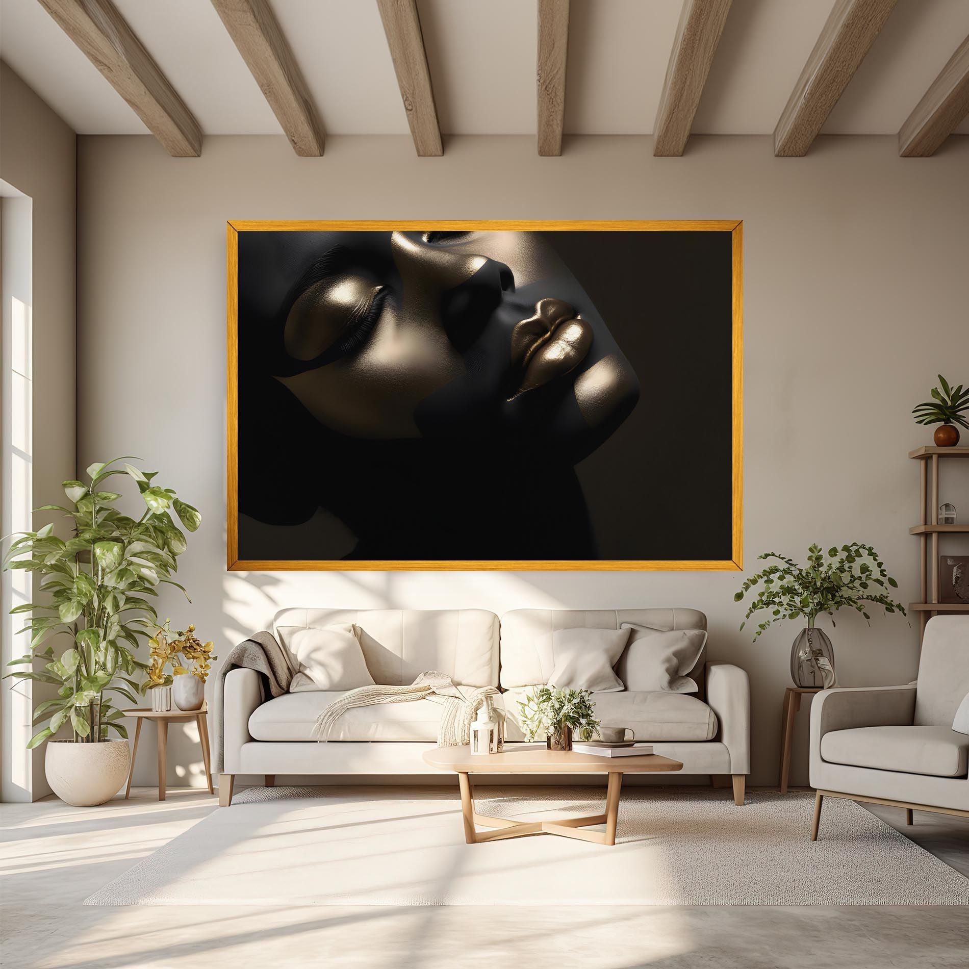 Dark Gold Face mockup 6