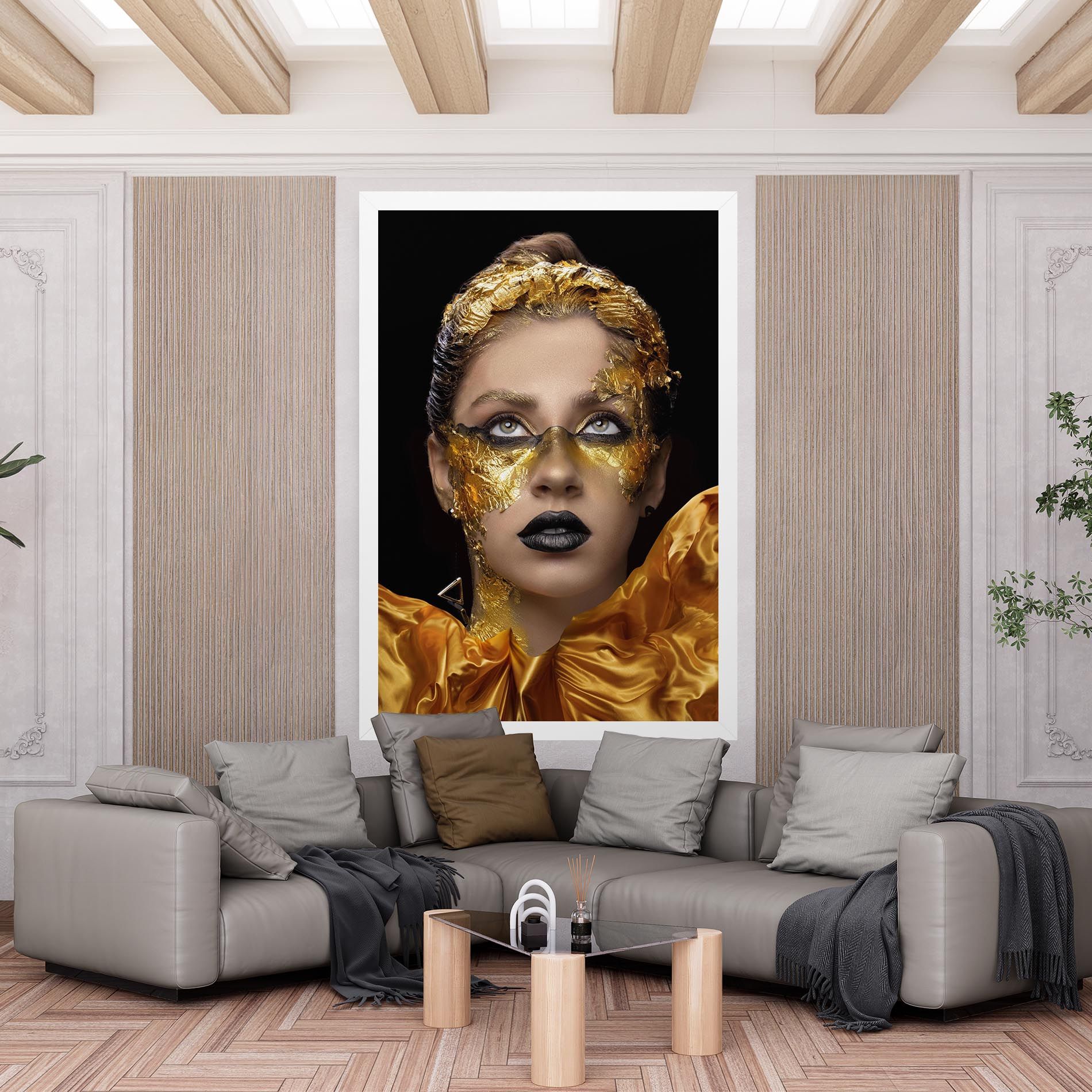 Glamorous Gold Outfit mockup 6