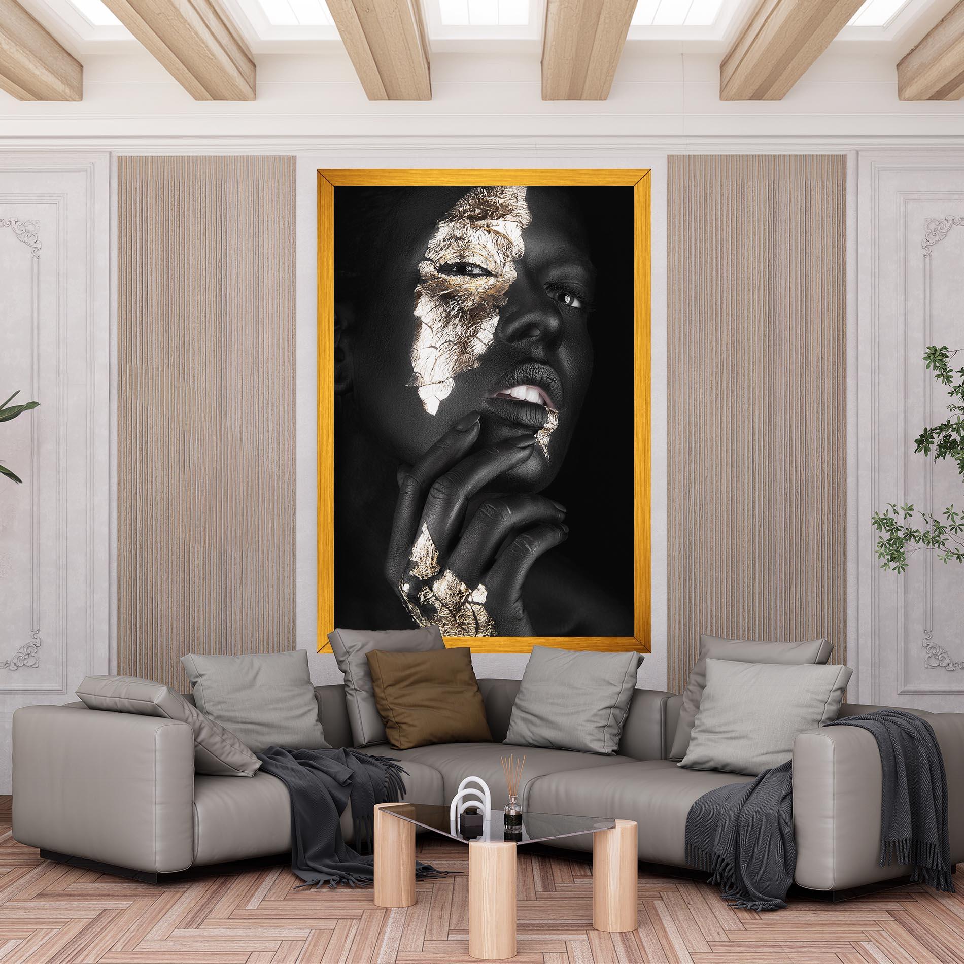 Leinwandbild Golden Posture mockup 6