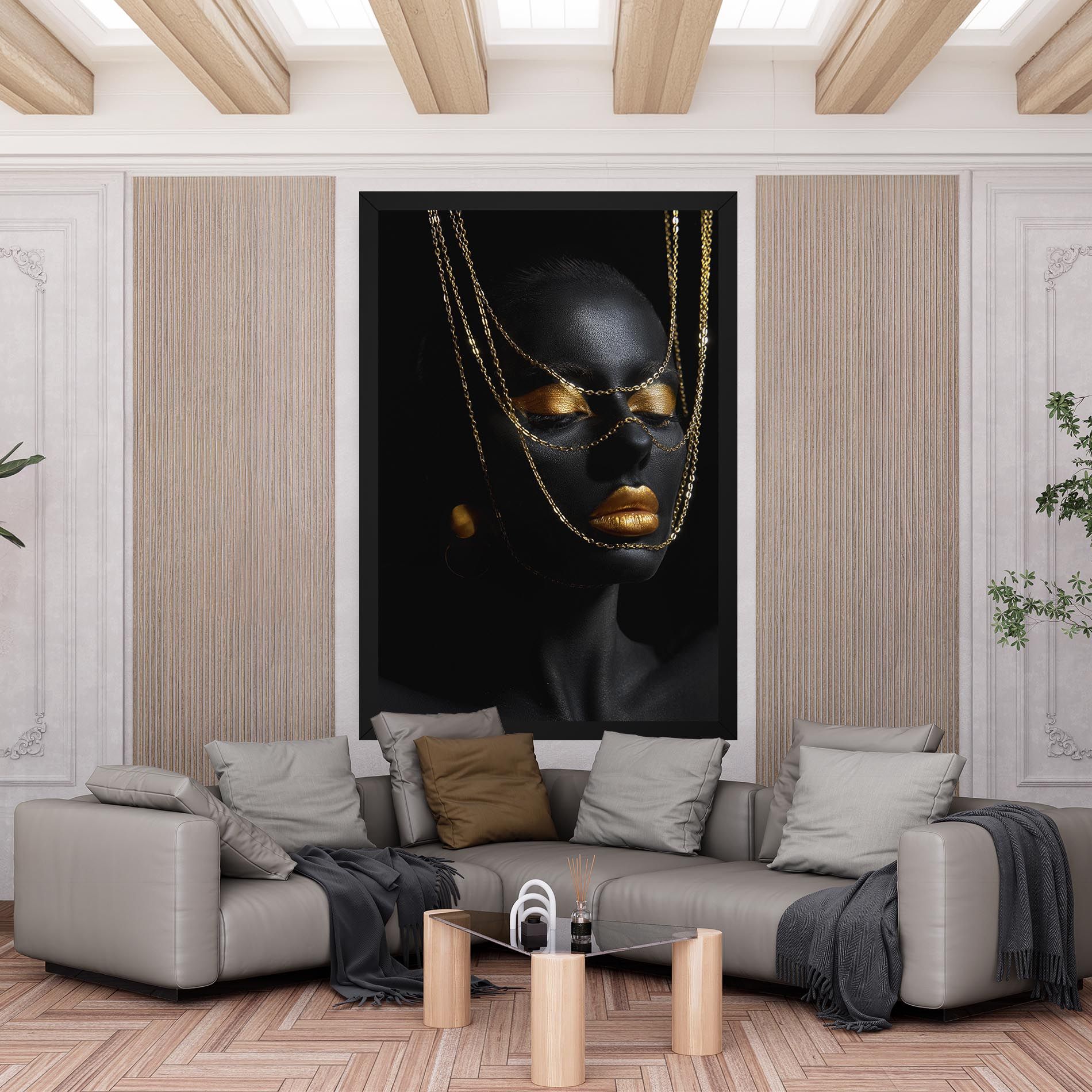 Gold Chain Girl mockup 6