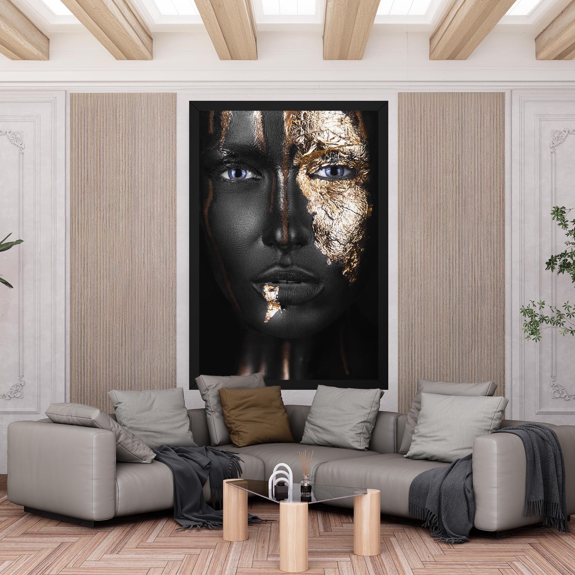 Golden Face mockup 6