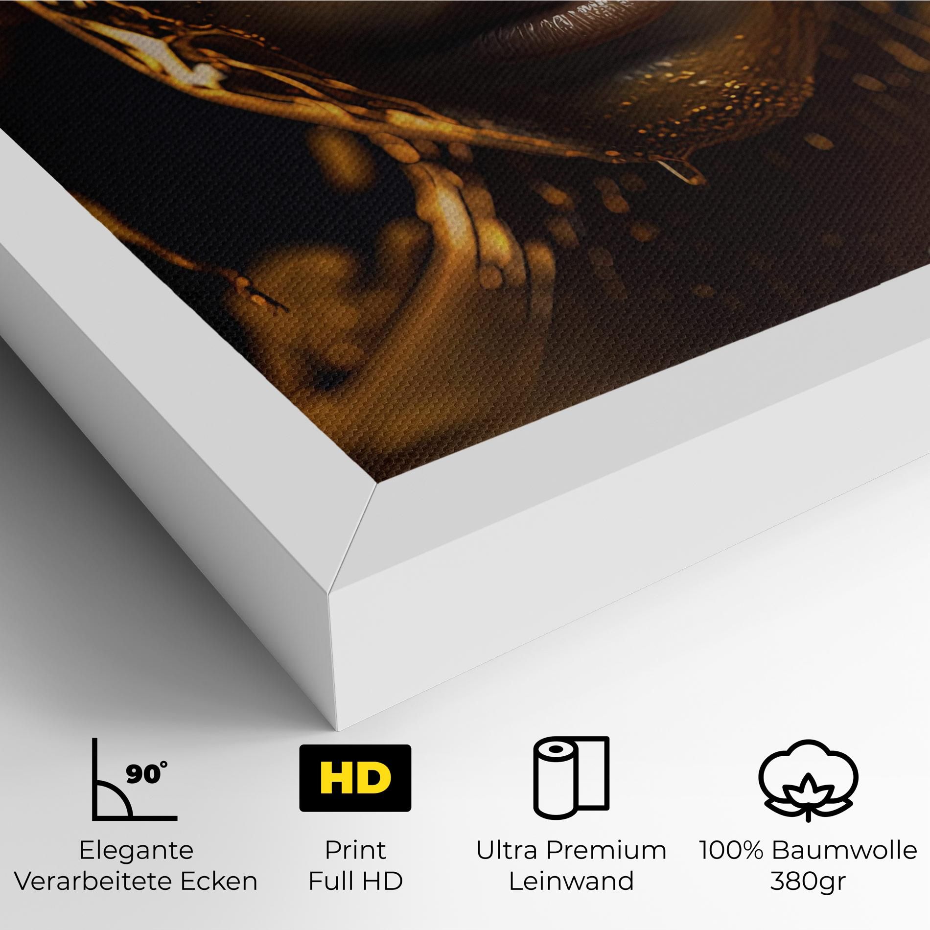Gold Honeycomb Girl mockup 4