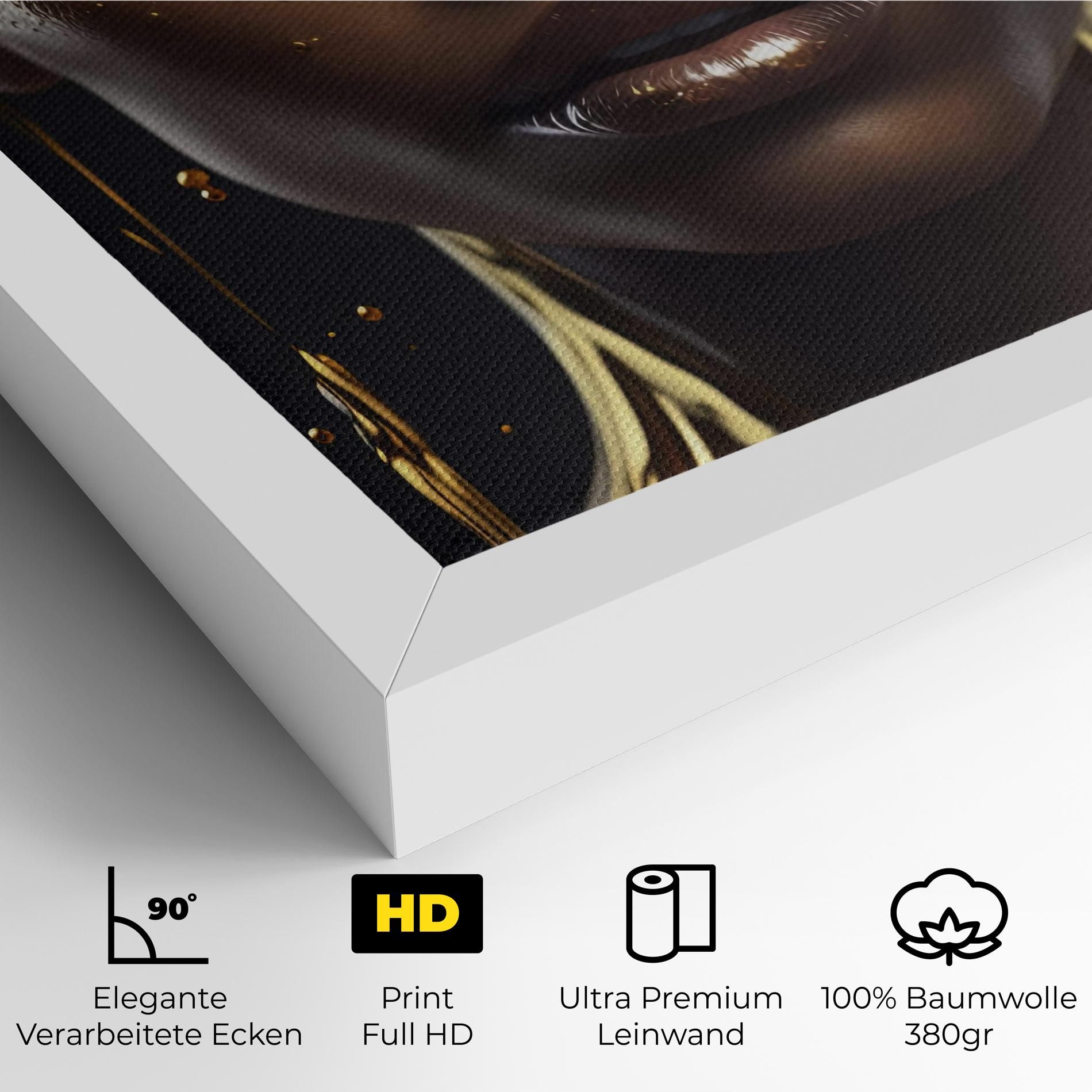 Gold Portrait Falling mockup 4