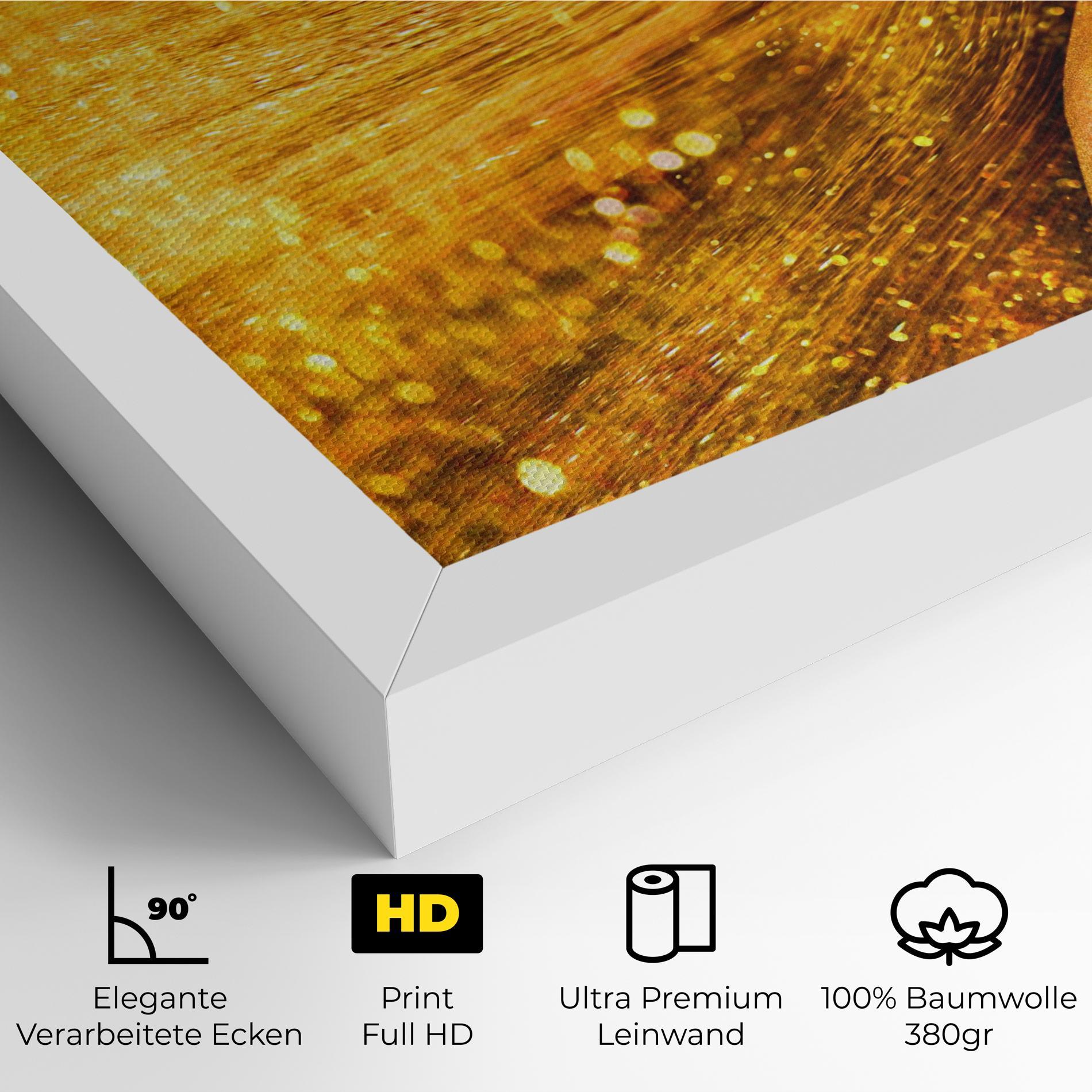 Leinwandbild Golden Girl mockup 4