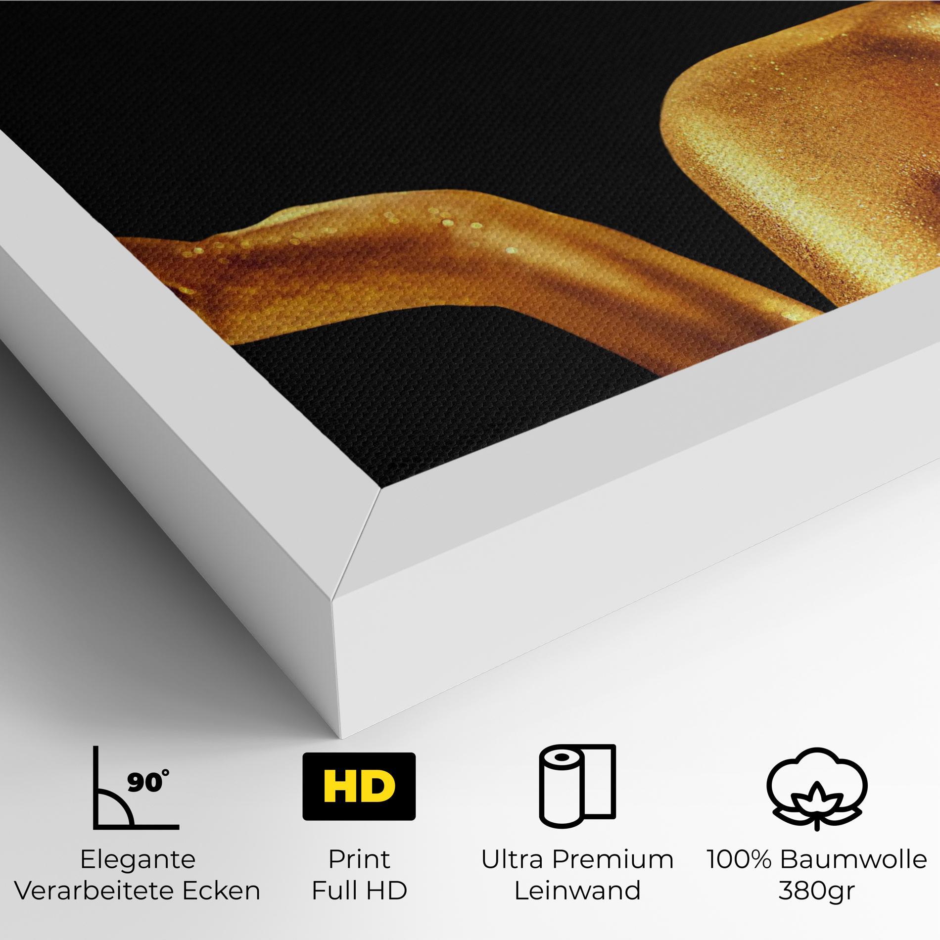 Leinwandbild Golden Glamour mockup 4
