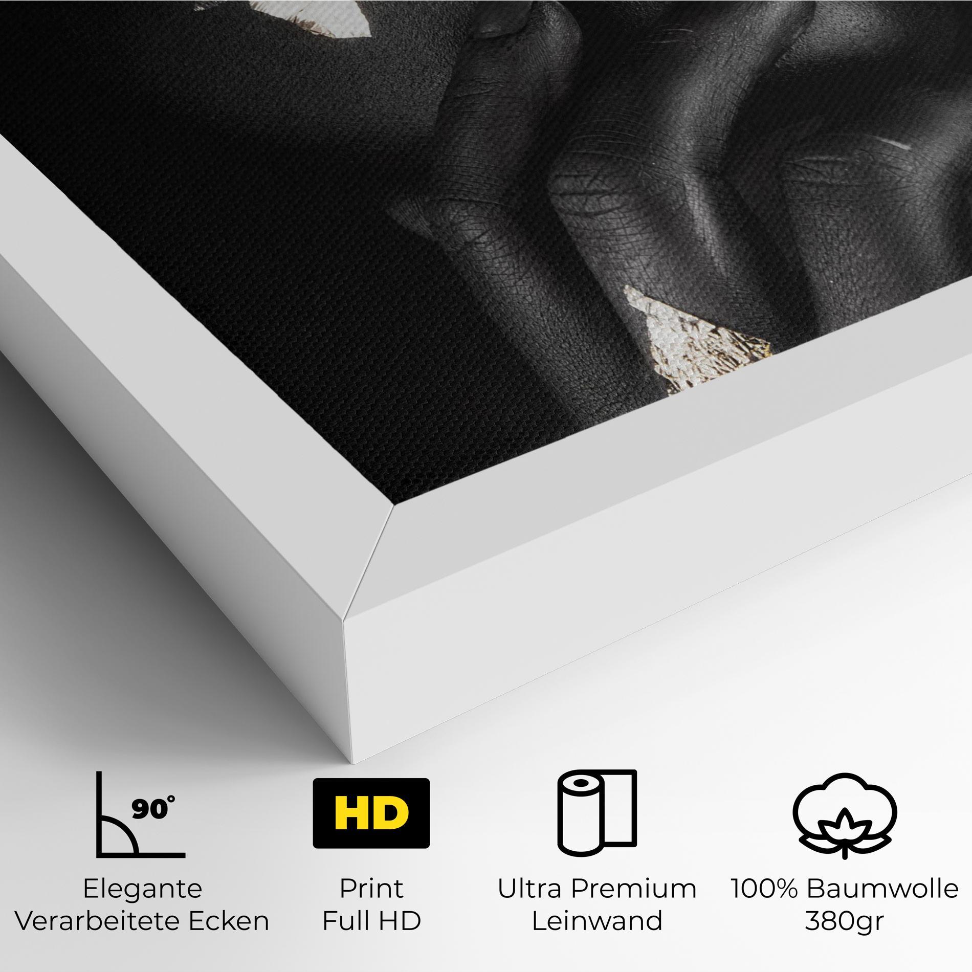 Leinwandbild Golden Posture mockup 4