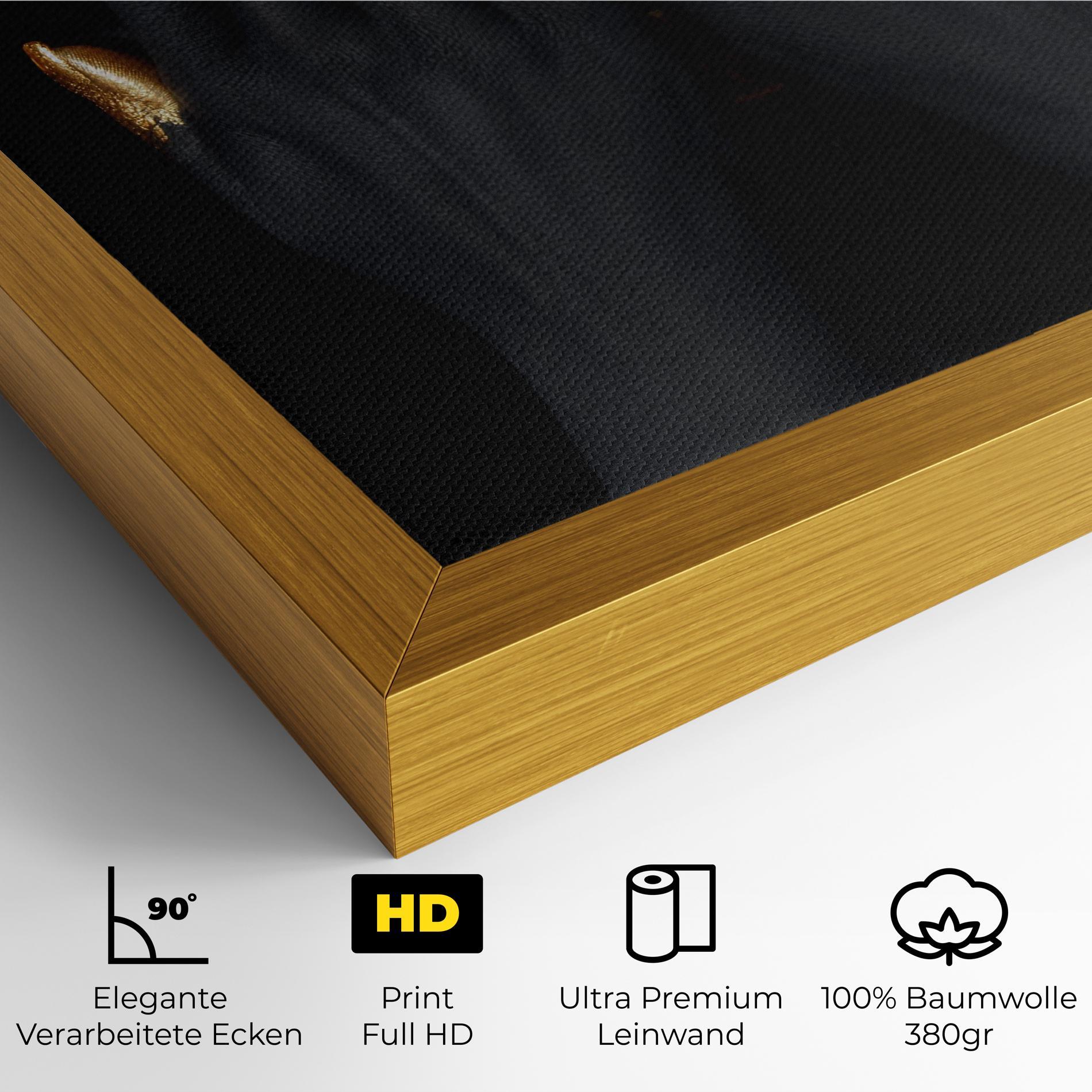 Leinwandbild Gold Fingertips Chain mockup 4