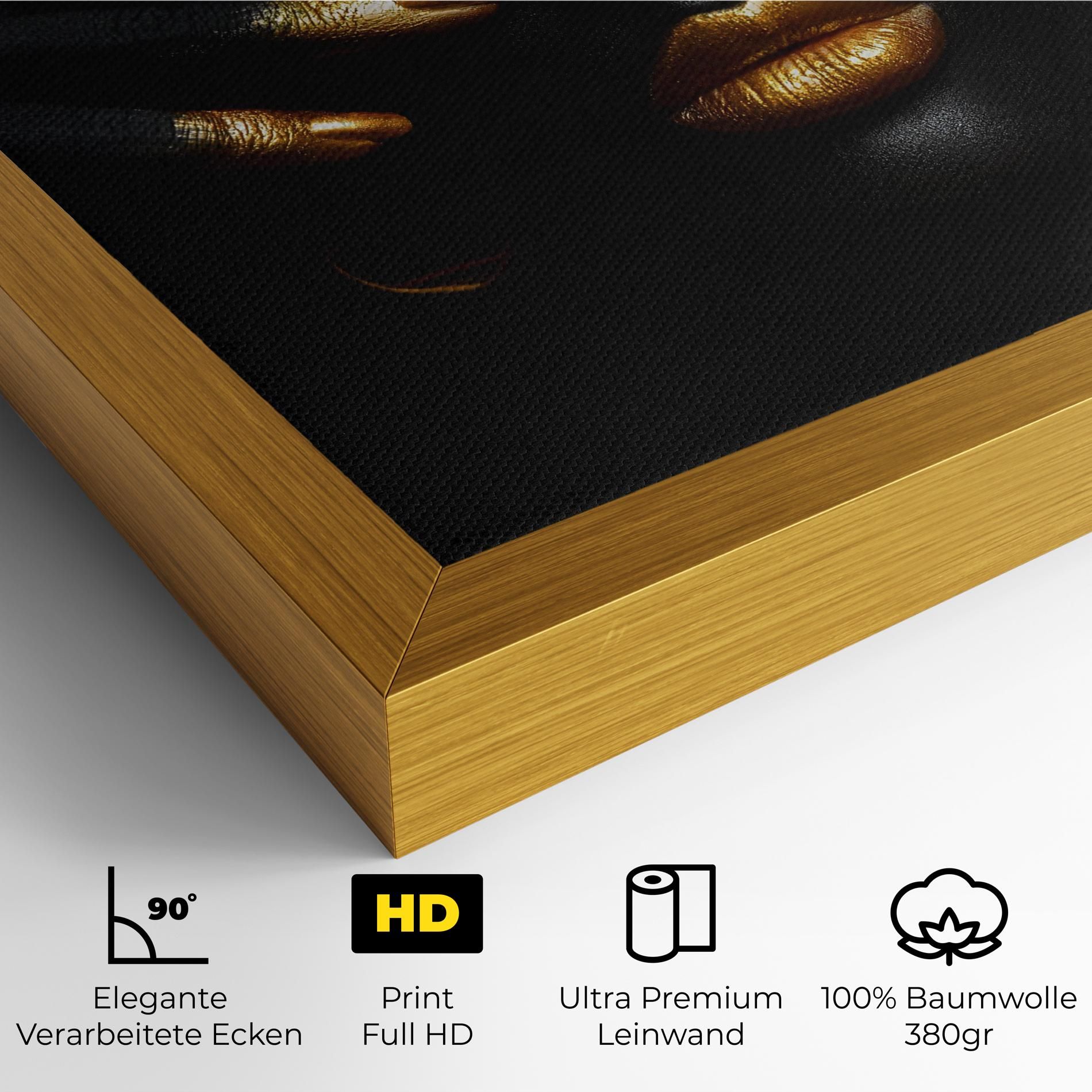 Gold Makeup Nails mockup 4