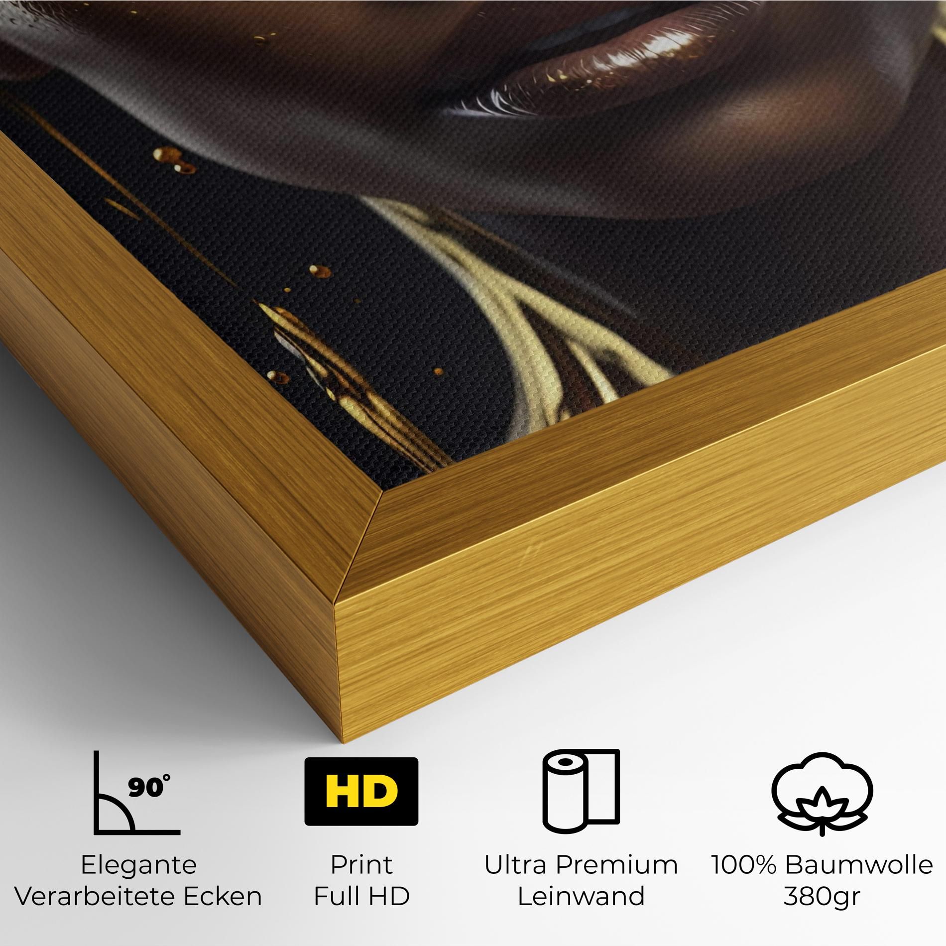 Gold Portrait Falling mockup 4