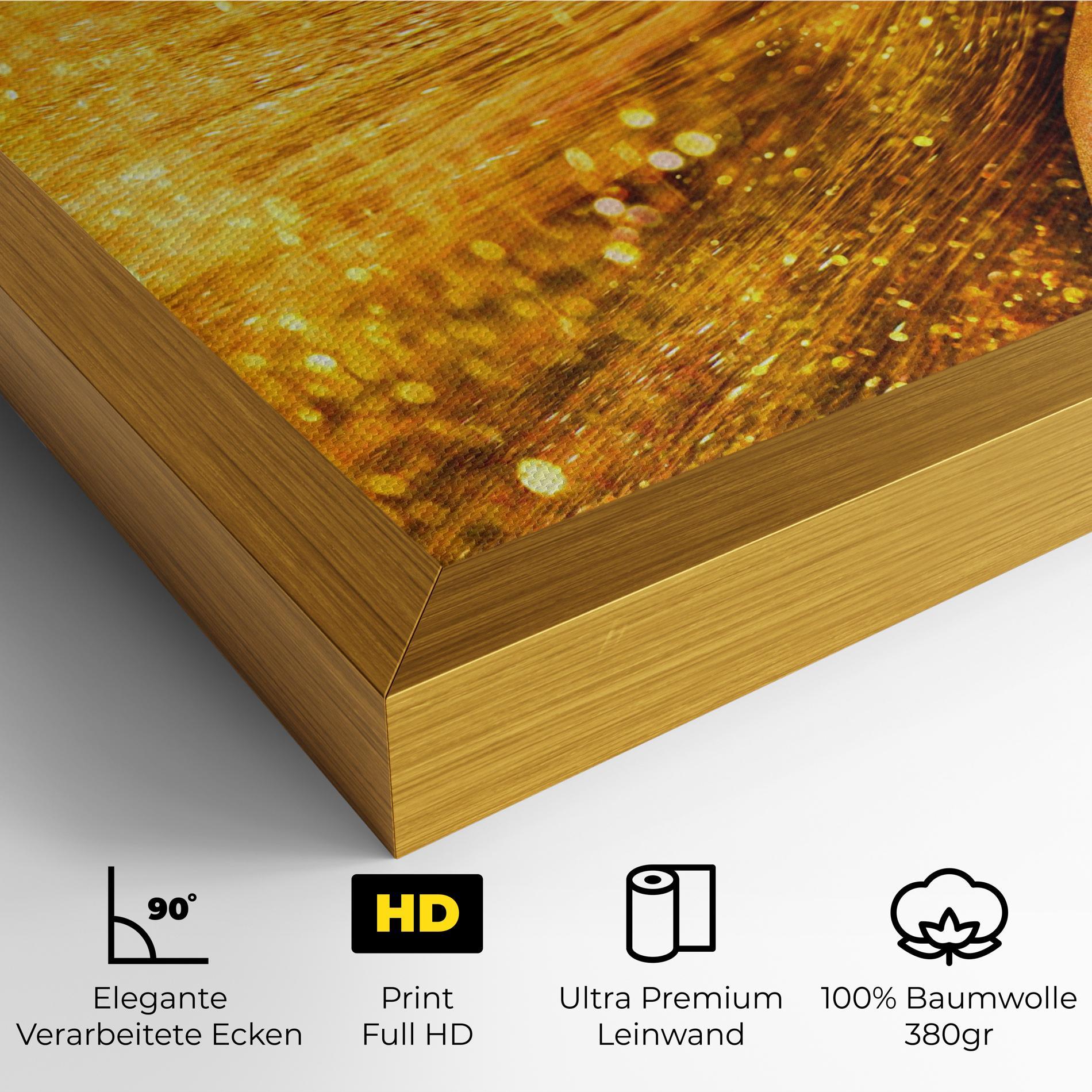 Leinwandbild Golden Girl mockup 4