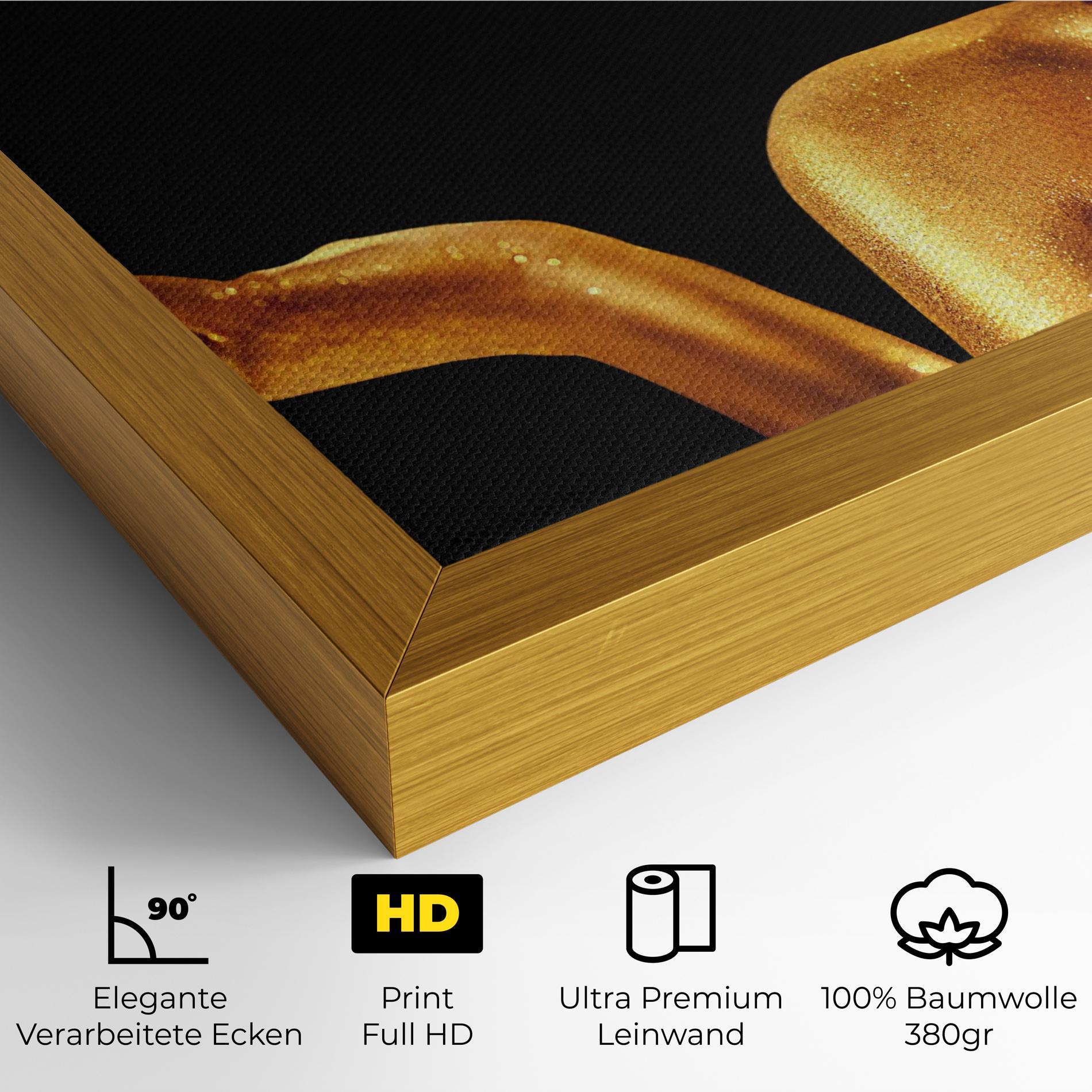 Leinwandbild Golden Glamour mockup 4