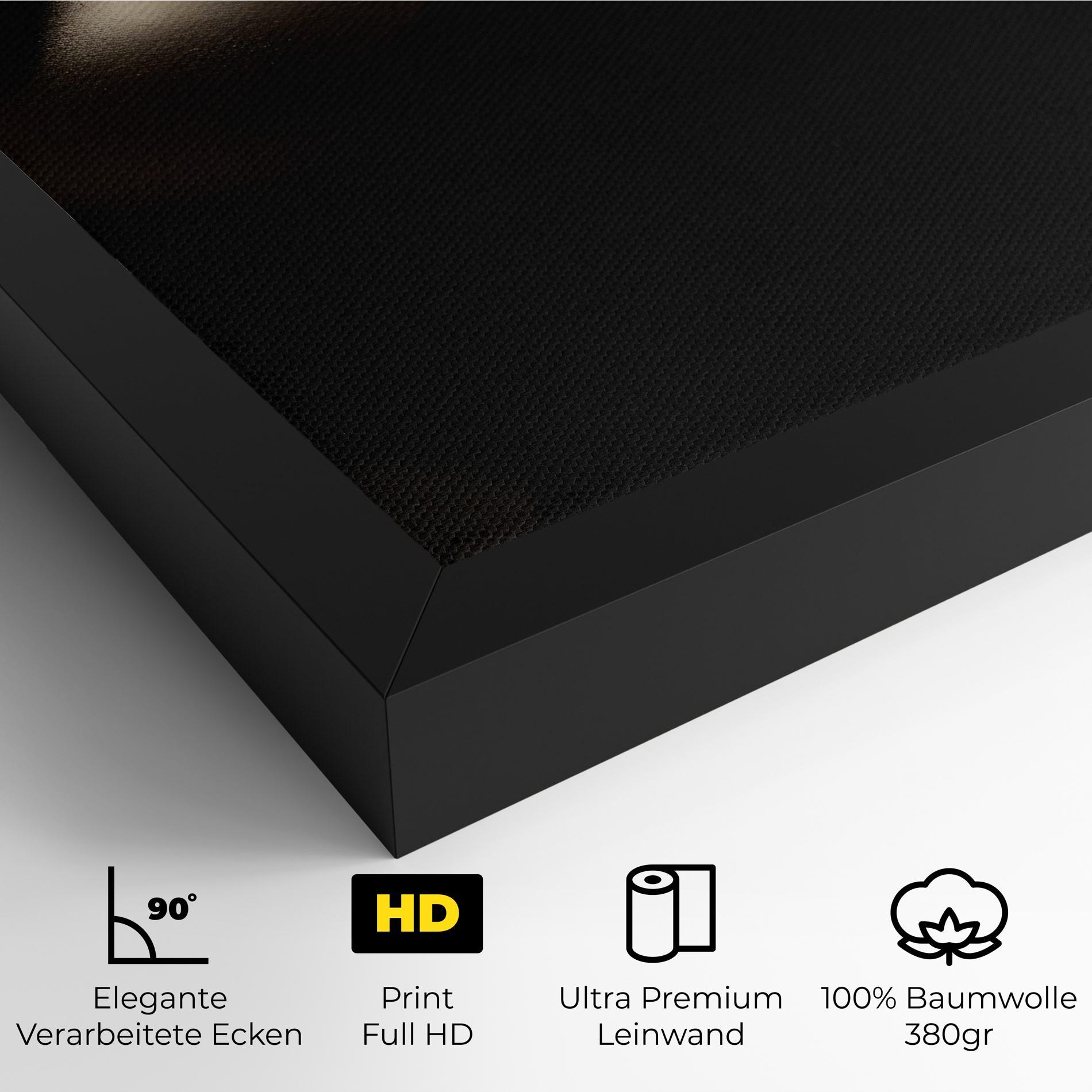 Leinwandbild Dark Gold Face mockup 4