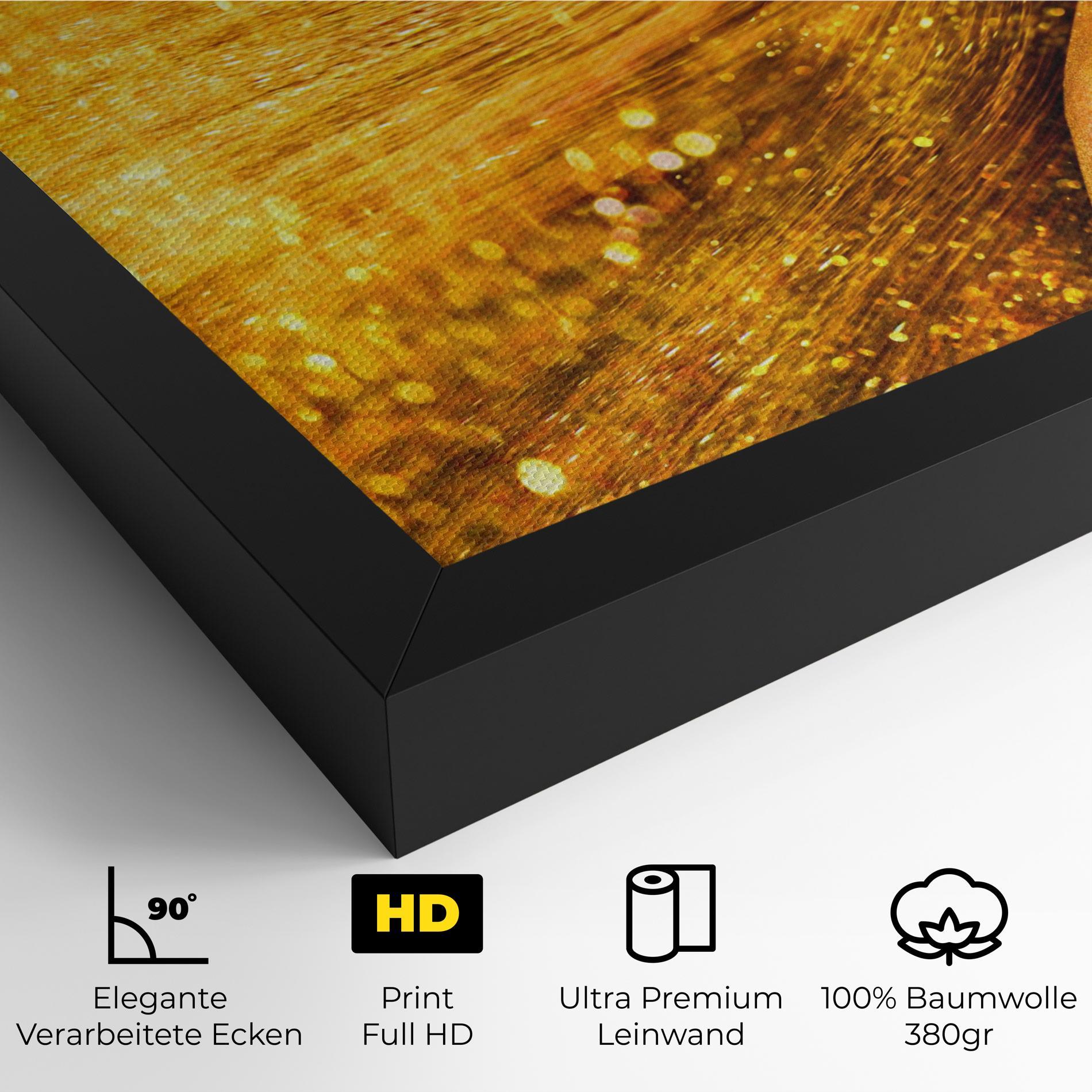 Leinwandbild Golden Girl mockup 4