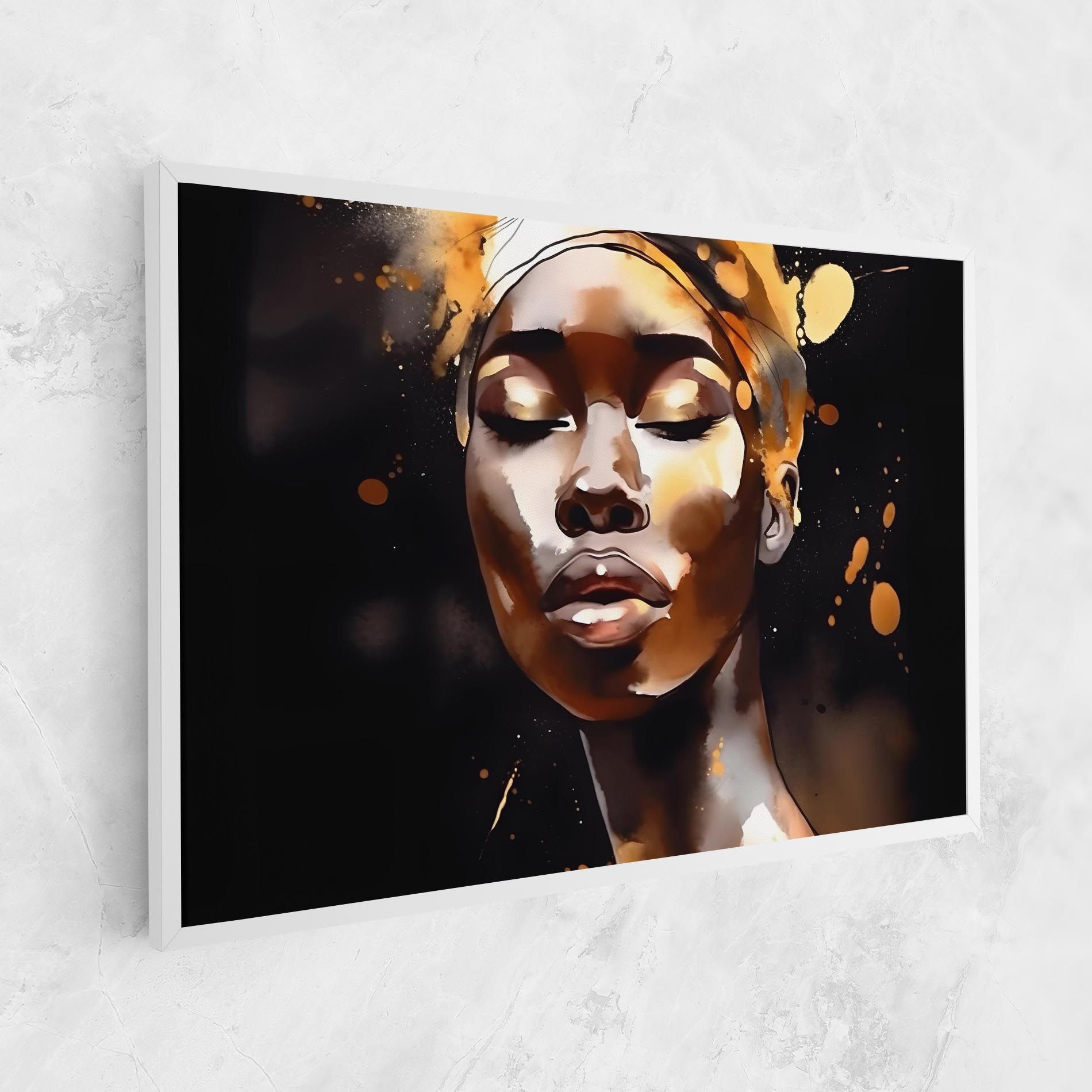 Abstract Gold Woman mockup 1