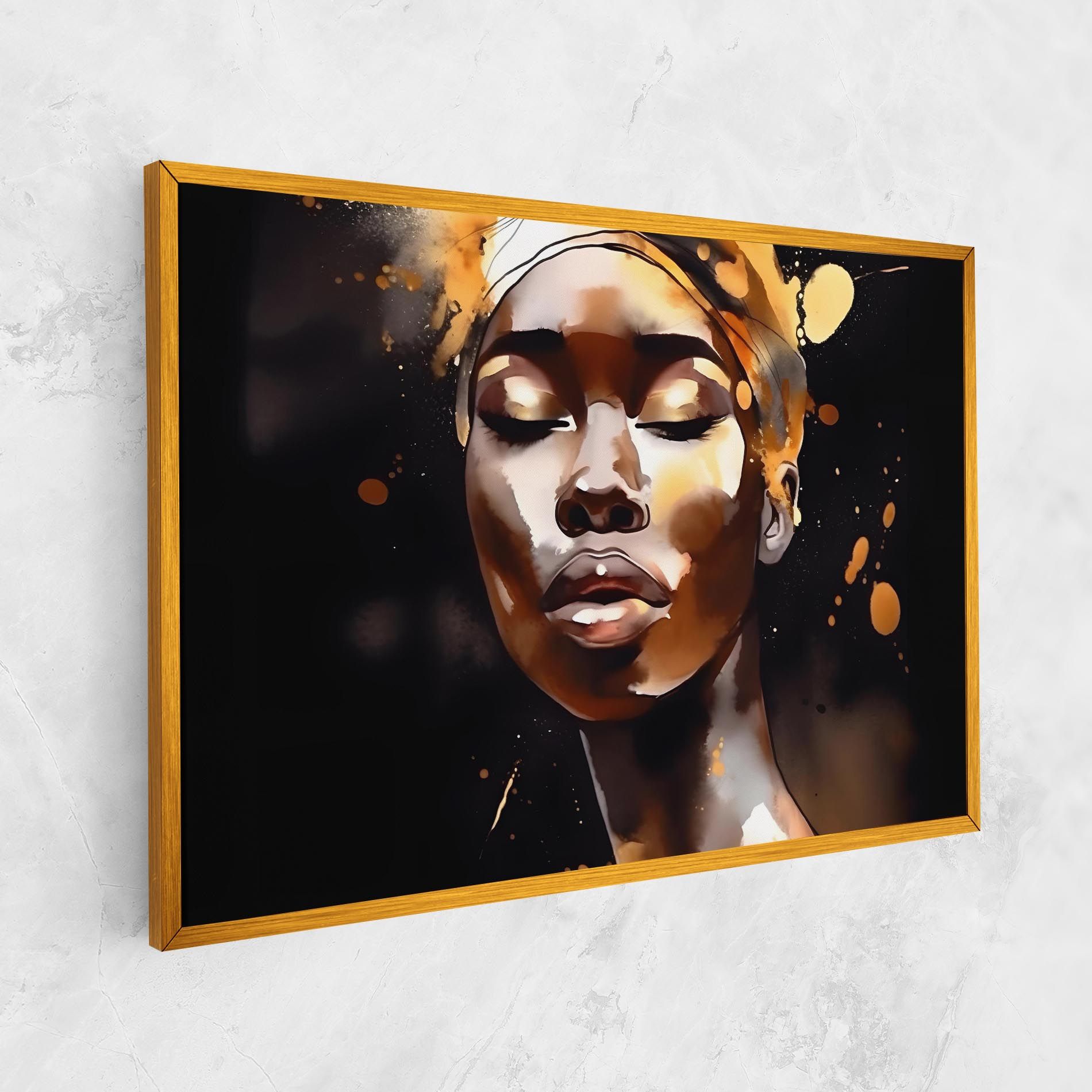 Abstract Gold Woman mockup 1