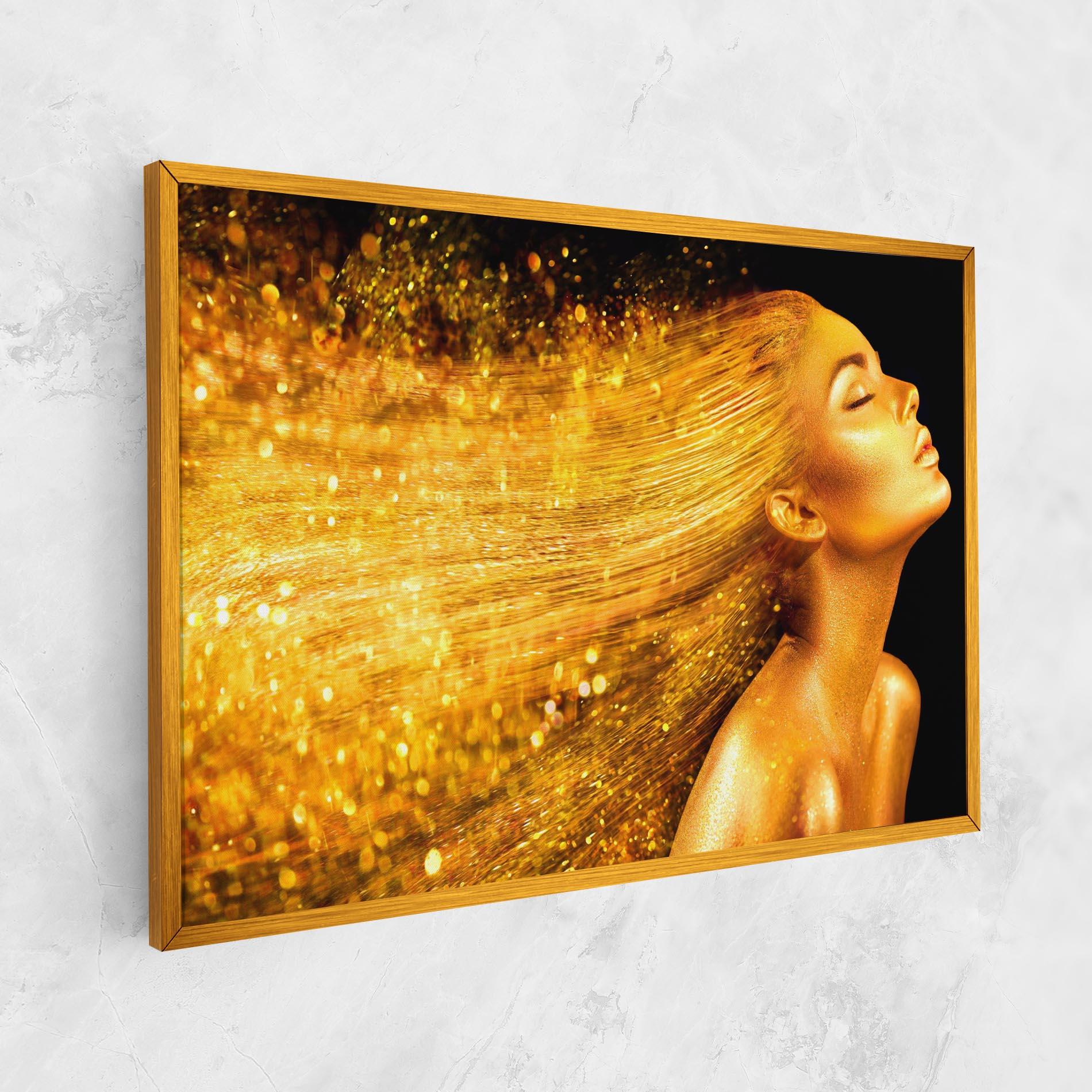 Leinwandbild Golden Girl mockup 1