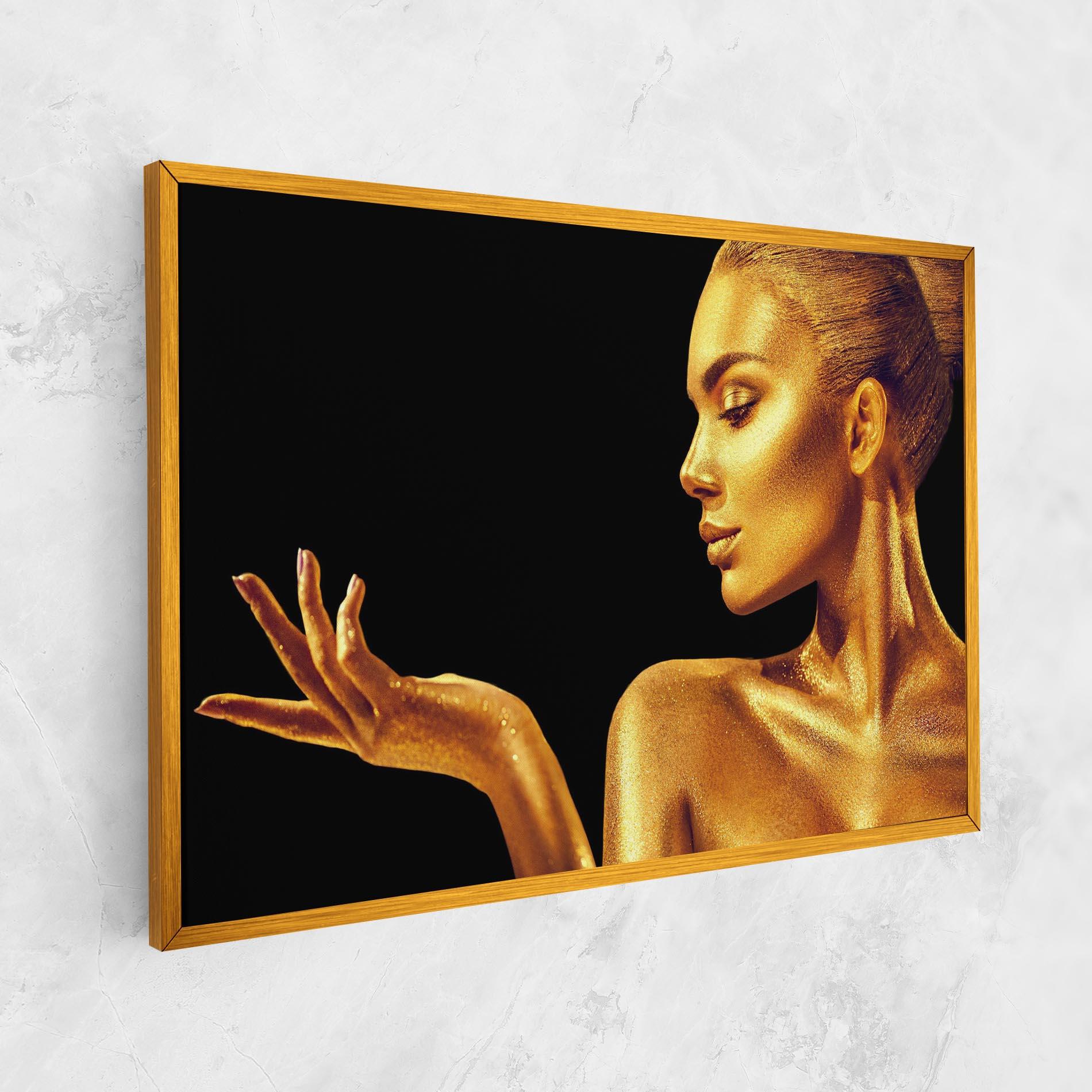 Leinwandbild Golden Glamour mockup 1