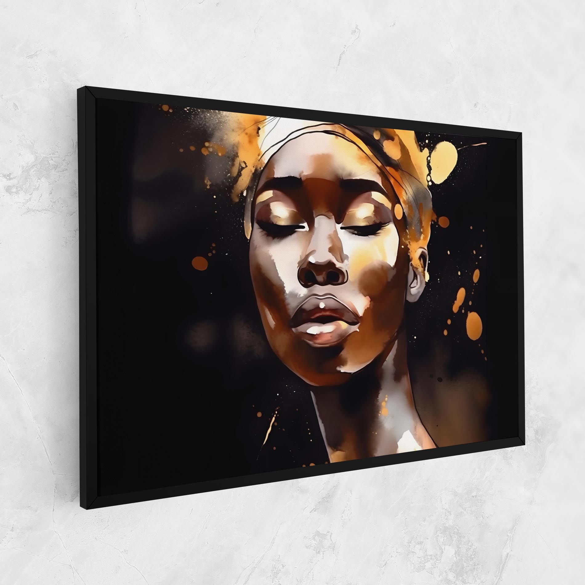 Abstract Gold Woman mockup 1