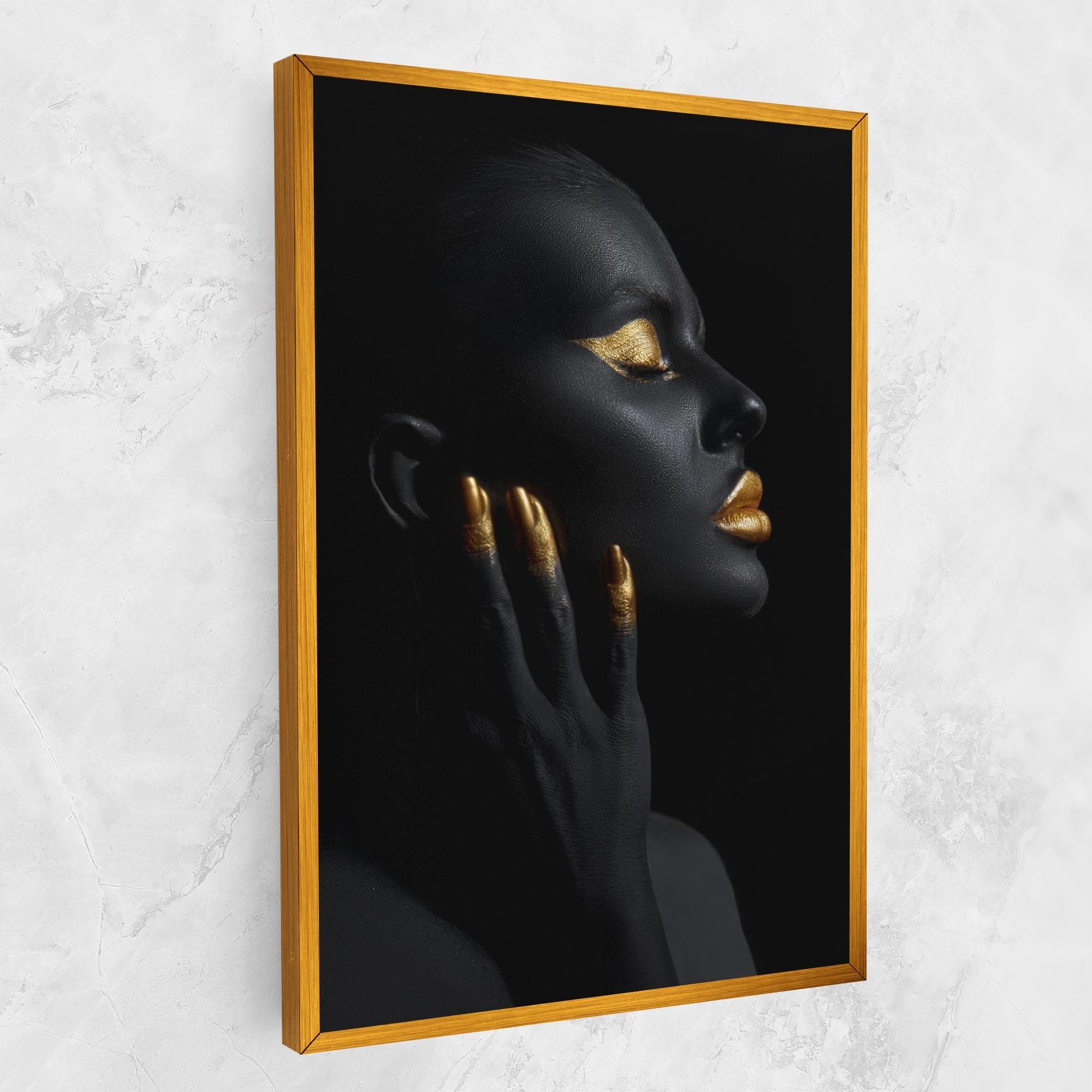 Gold Black Paint mockup 1