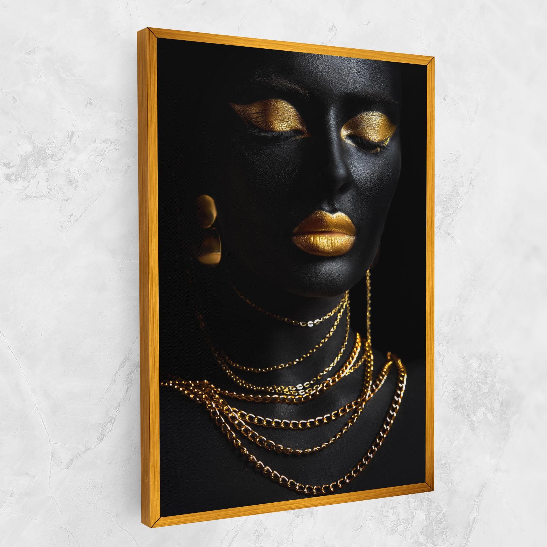 Gold Makeup Lips mockup 1