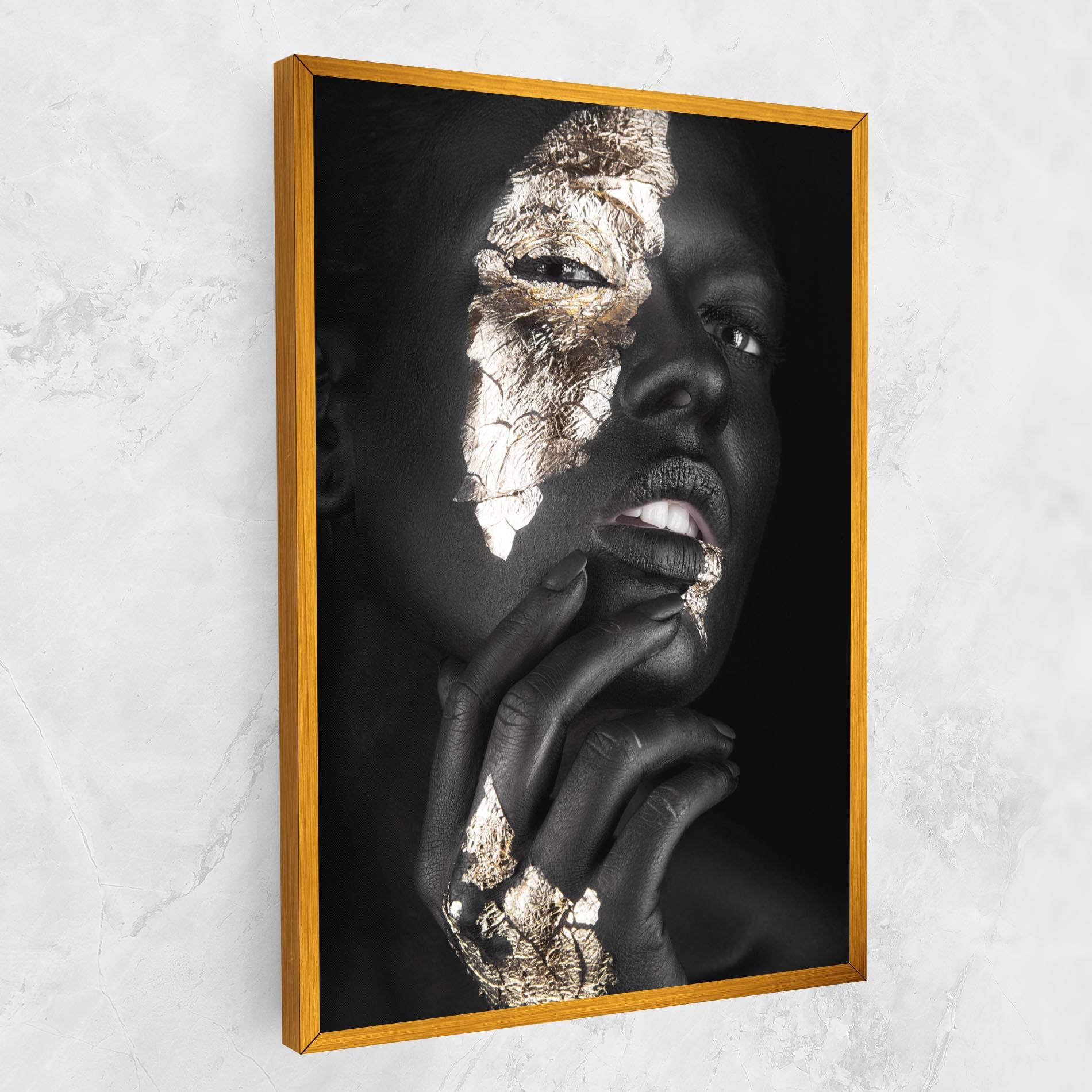 Leinwandbild Golden Posture mockup 1