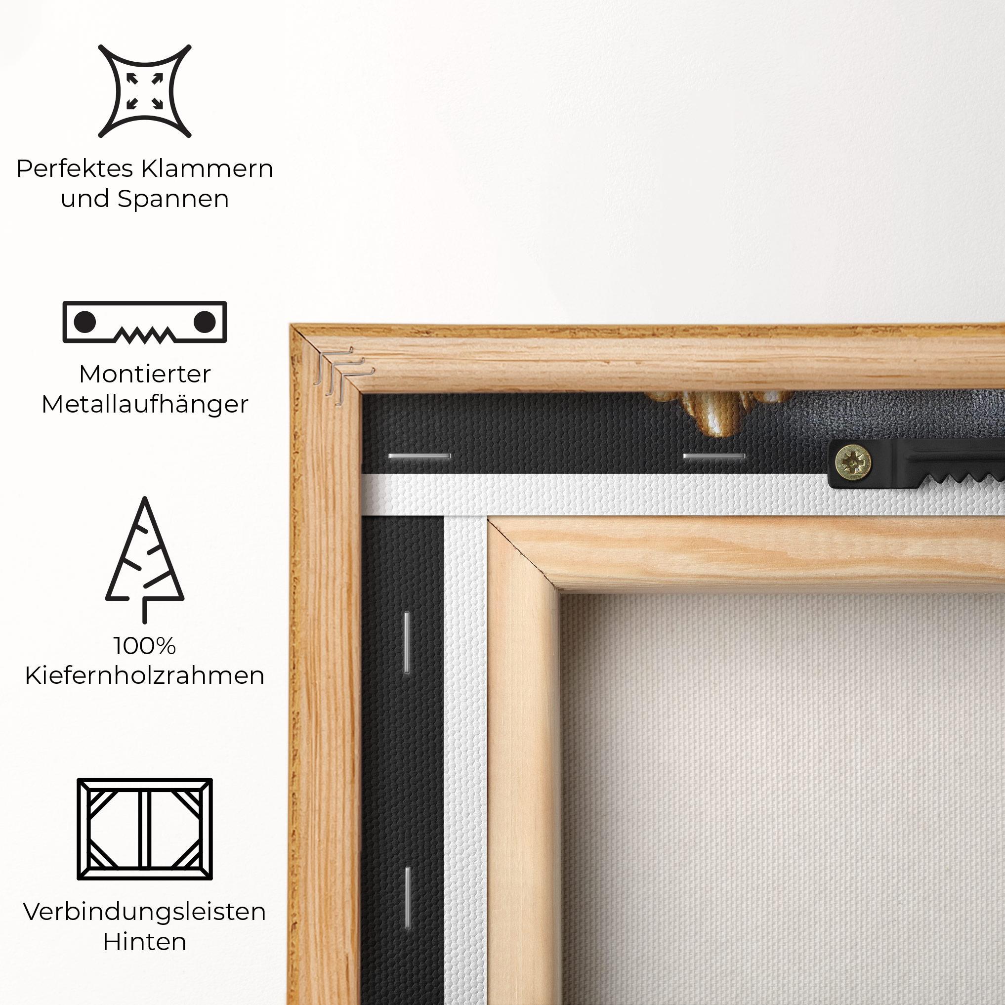 Leinwandbild Gold Fingertips Chain mockup 5