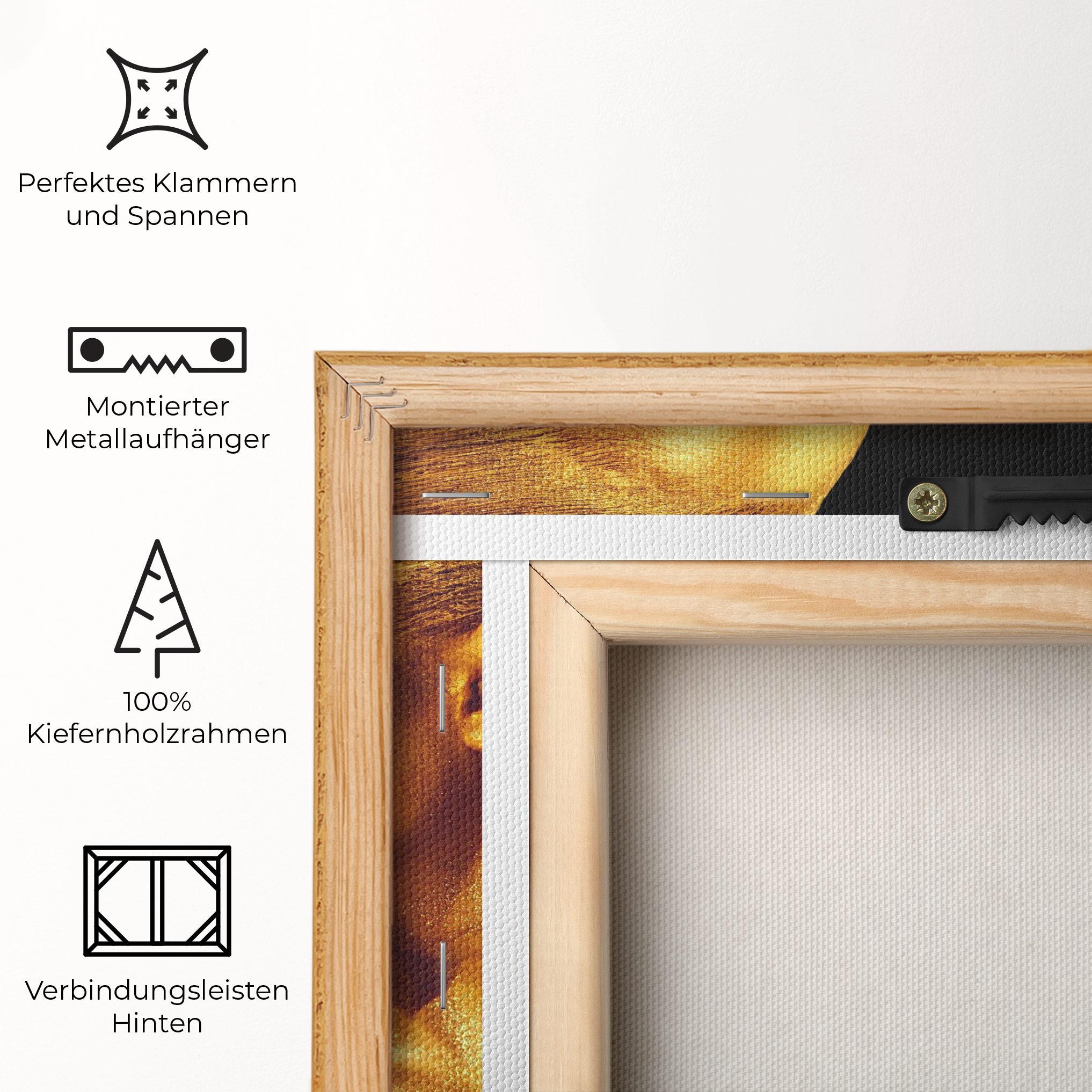 Leinwandbild Golden Glamour mockup 5