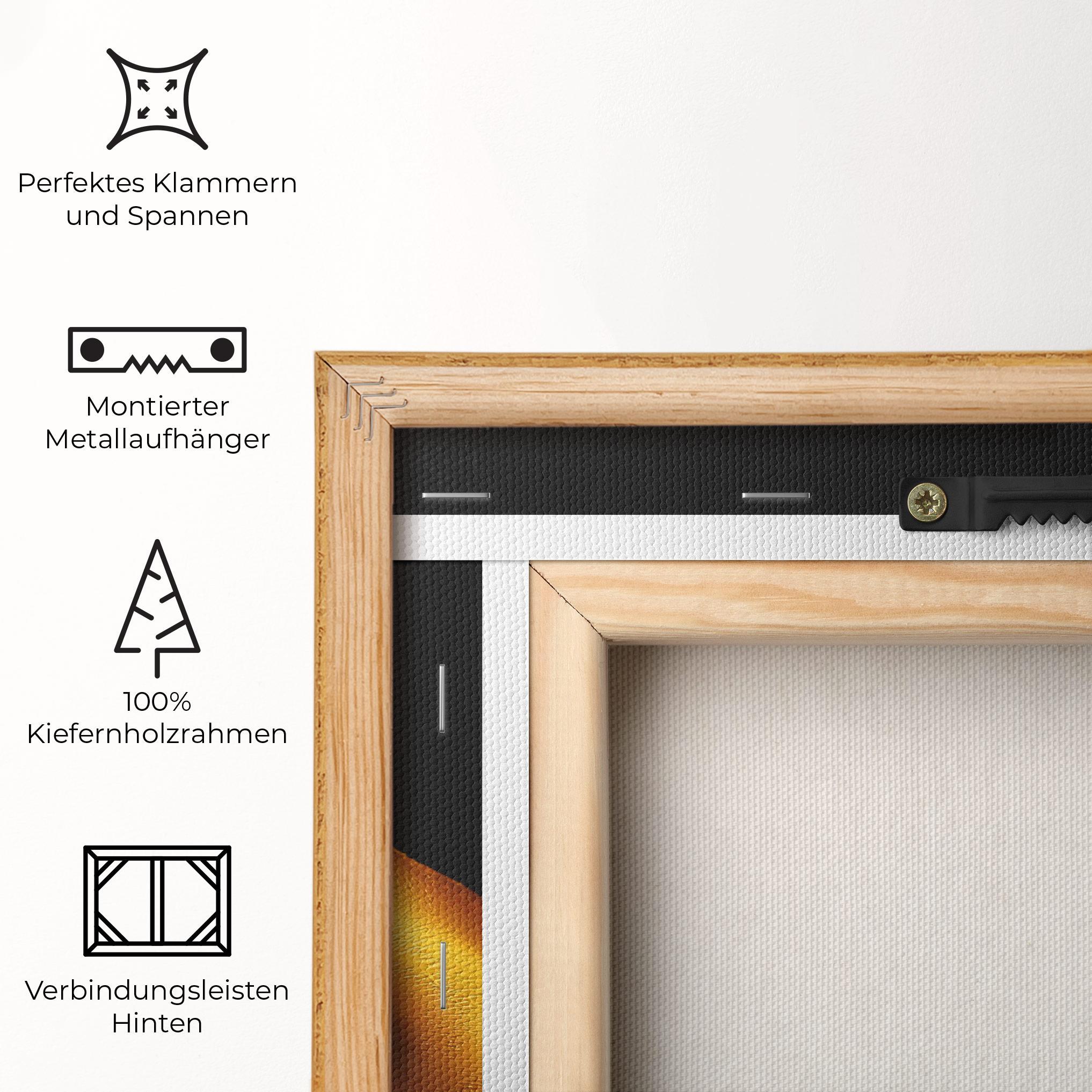 Leinwandbild Strong Gold Hand mockup 5