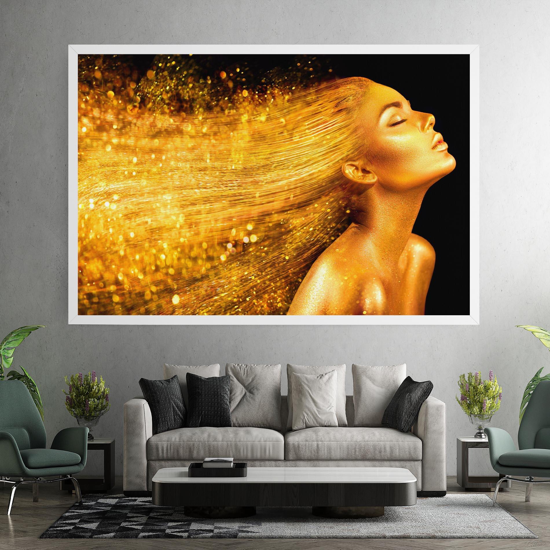 Leinwandbild Golden Girl mockup 7