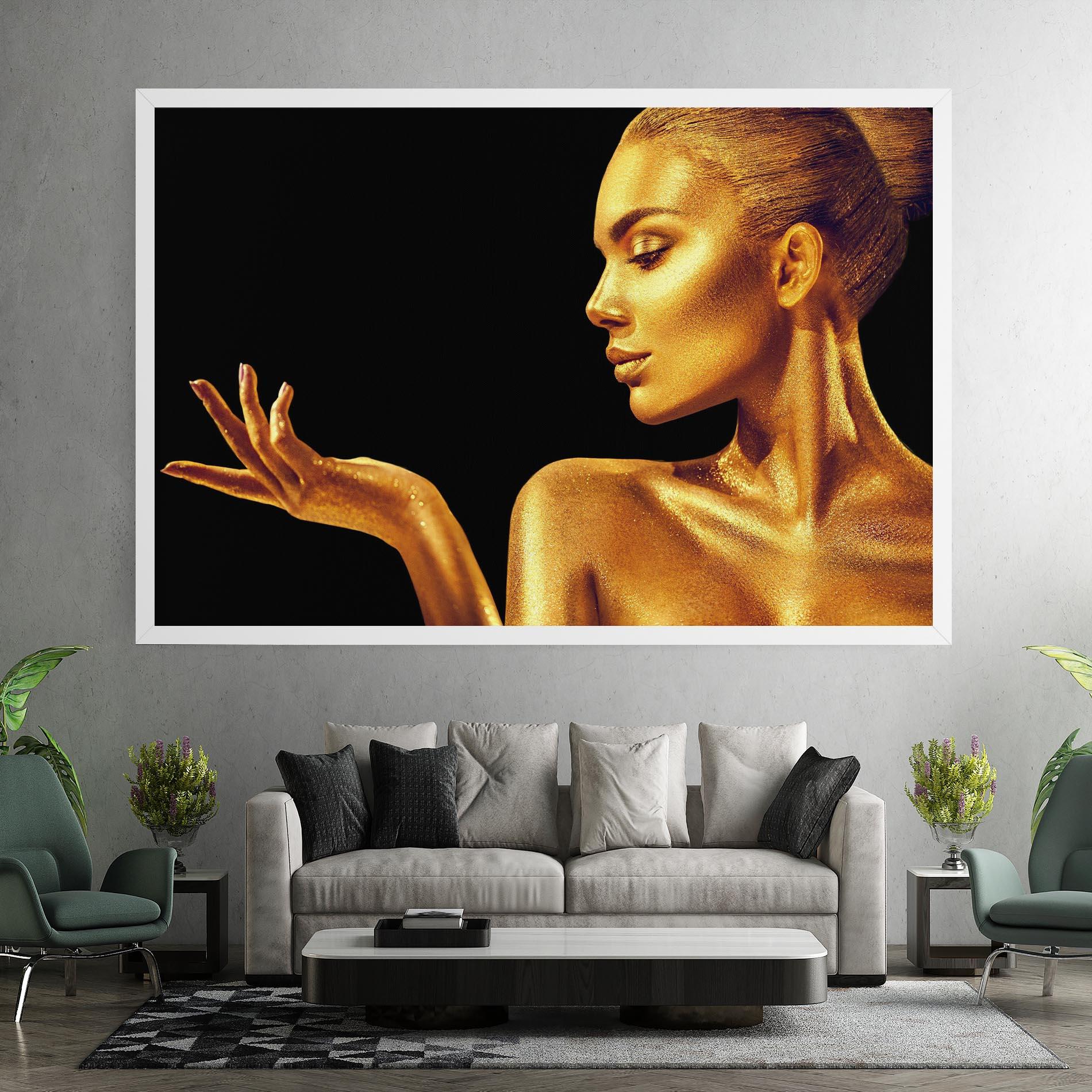 Leinwandbild Golden Glamour mockup 7