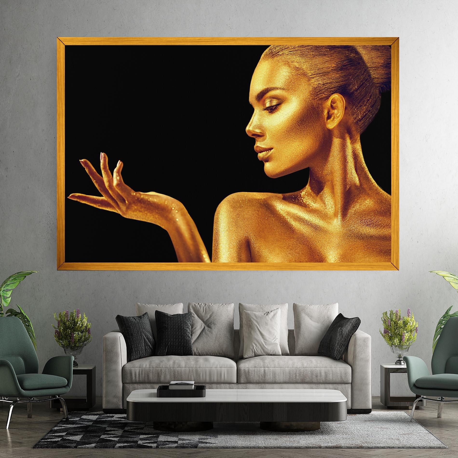 Leinwandbild Golden Glamour mockup 7