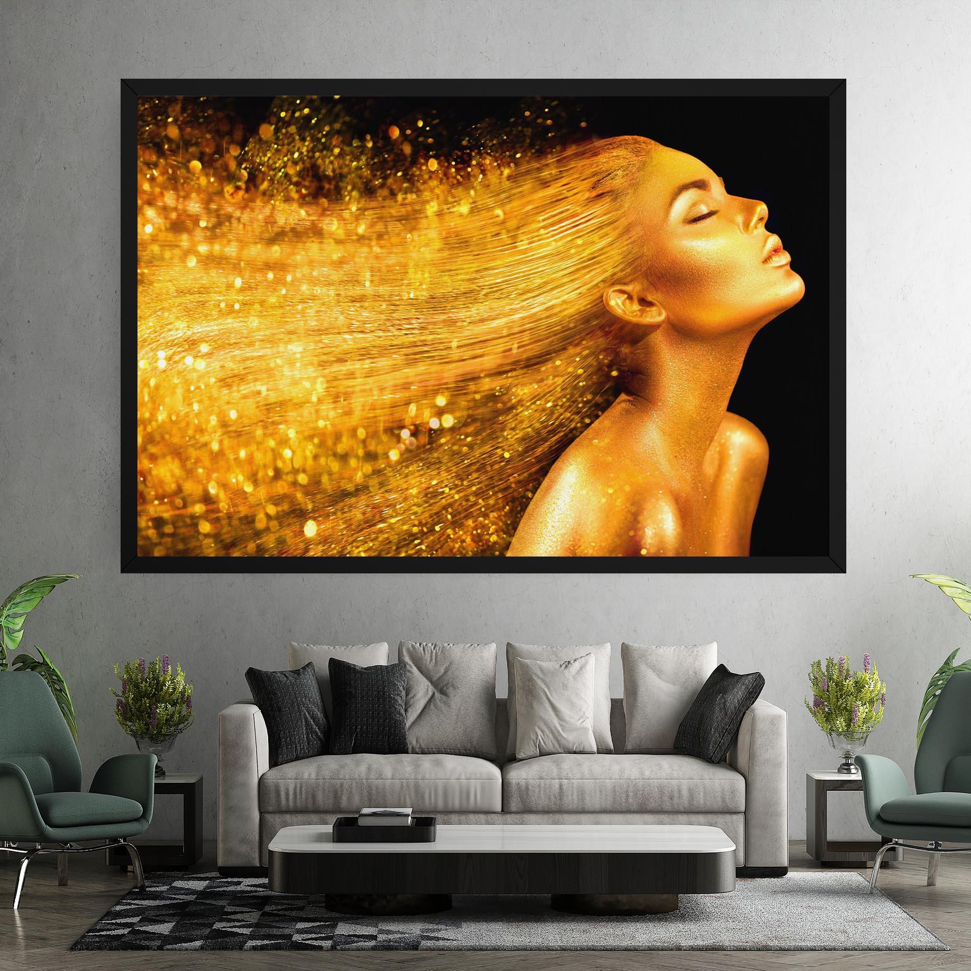 Leinwandbild Golden Girl mockup 7