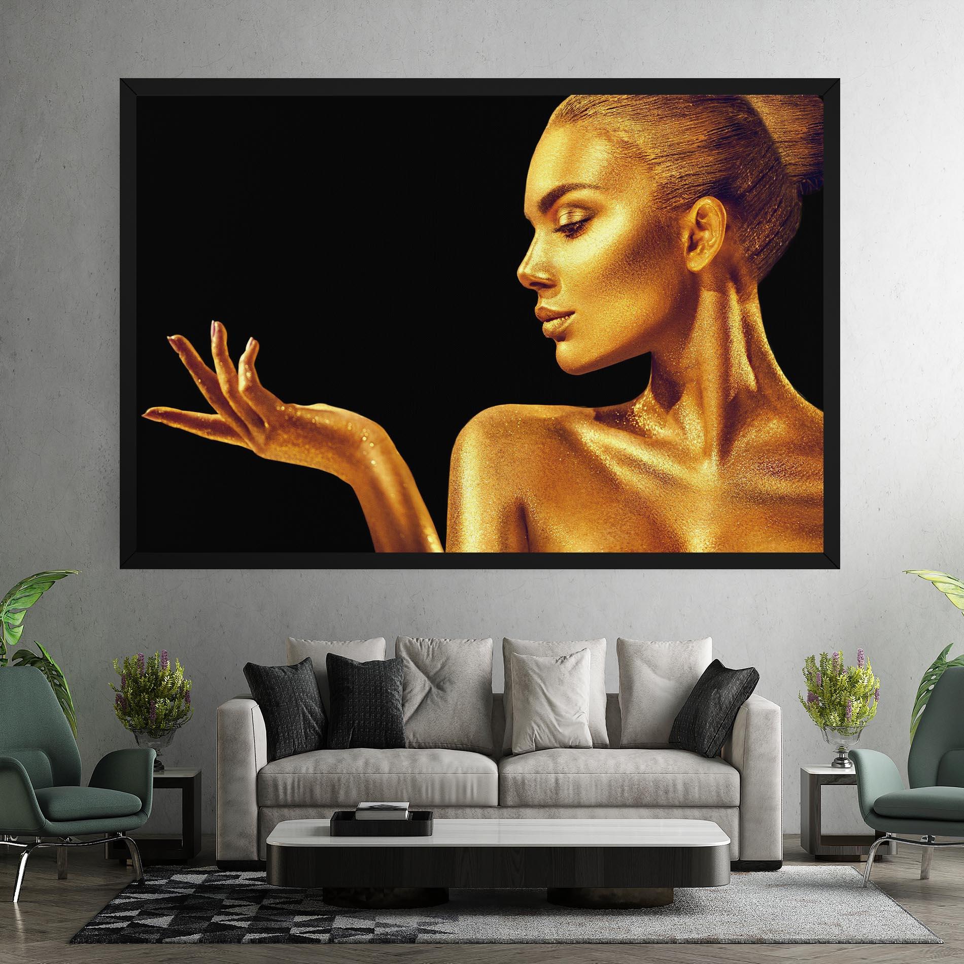 Leinwandbild Golden Glamour mockup 7