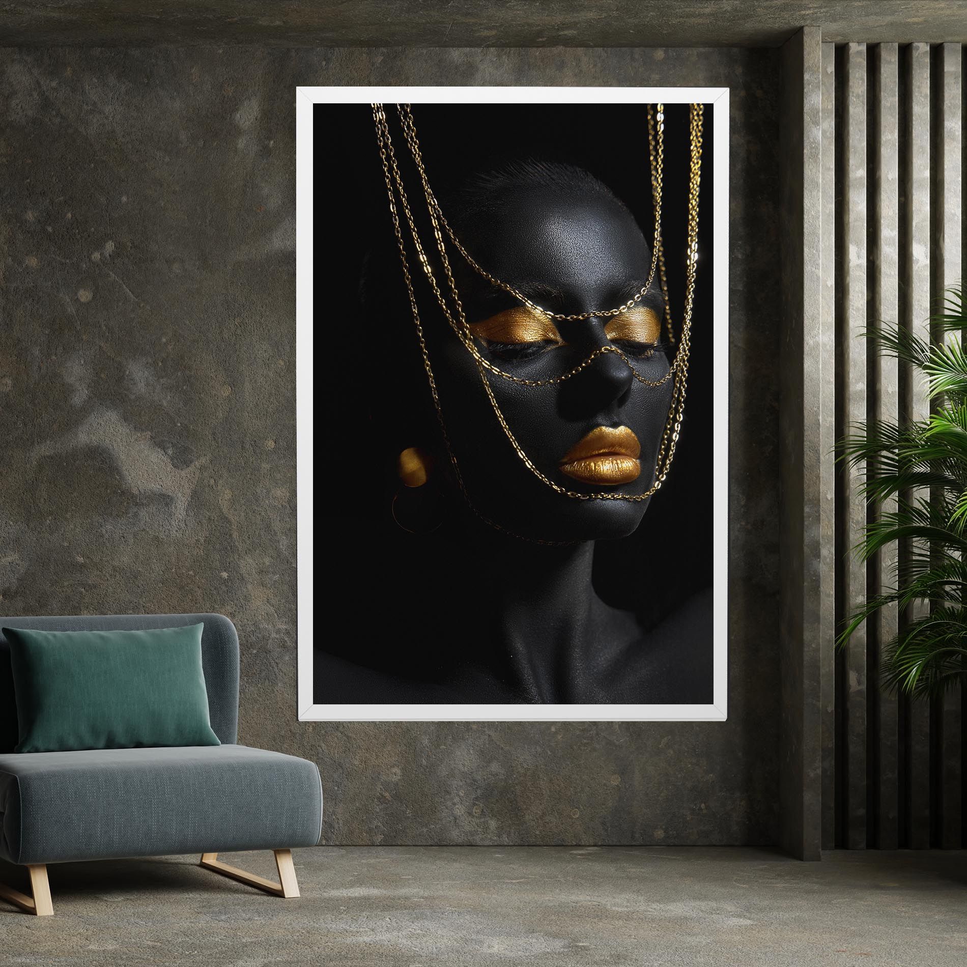 Gold Chain Girl mockup 7
