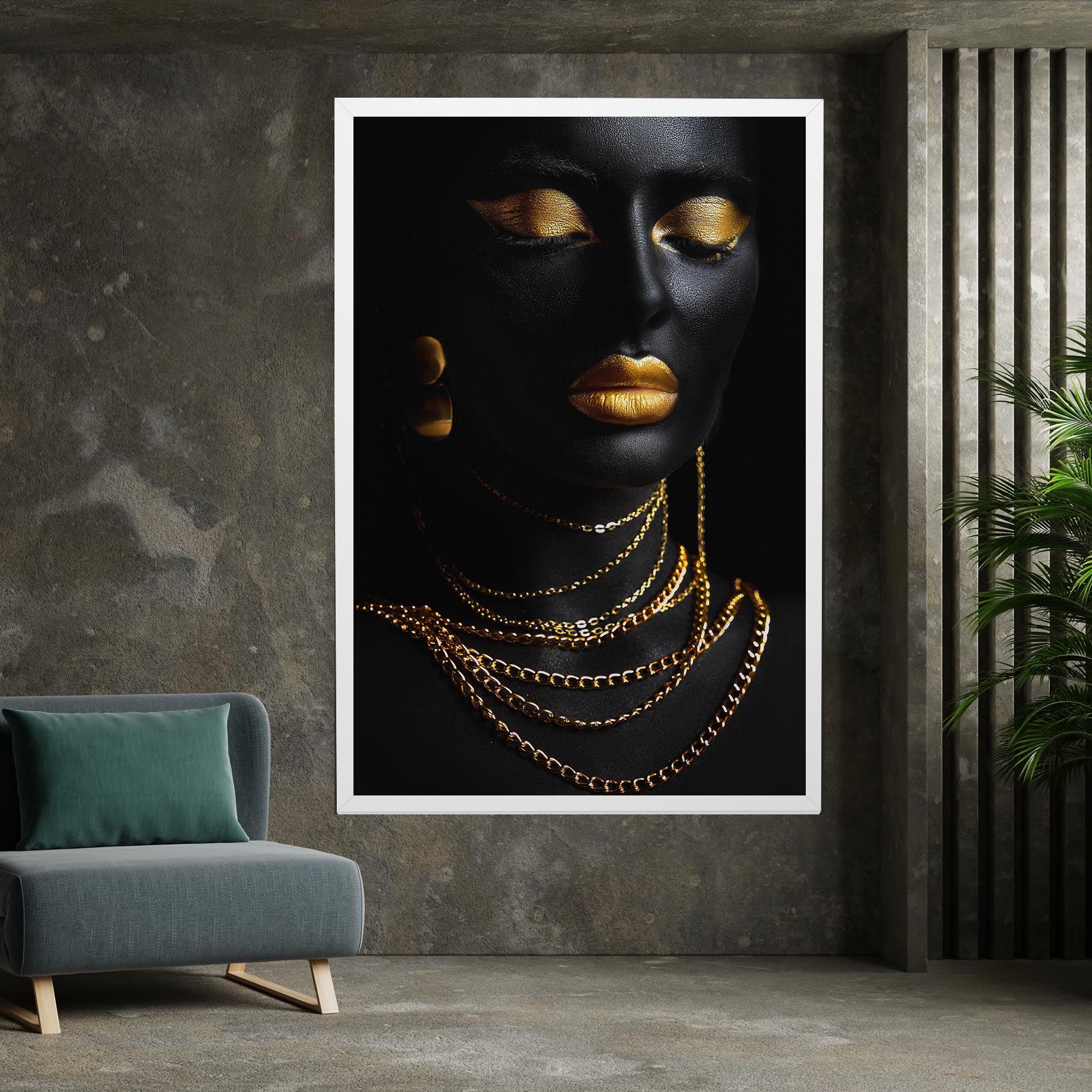 Gold Makeup Lips mockup 7