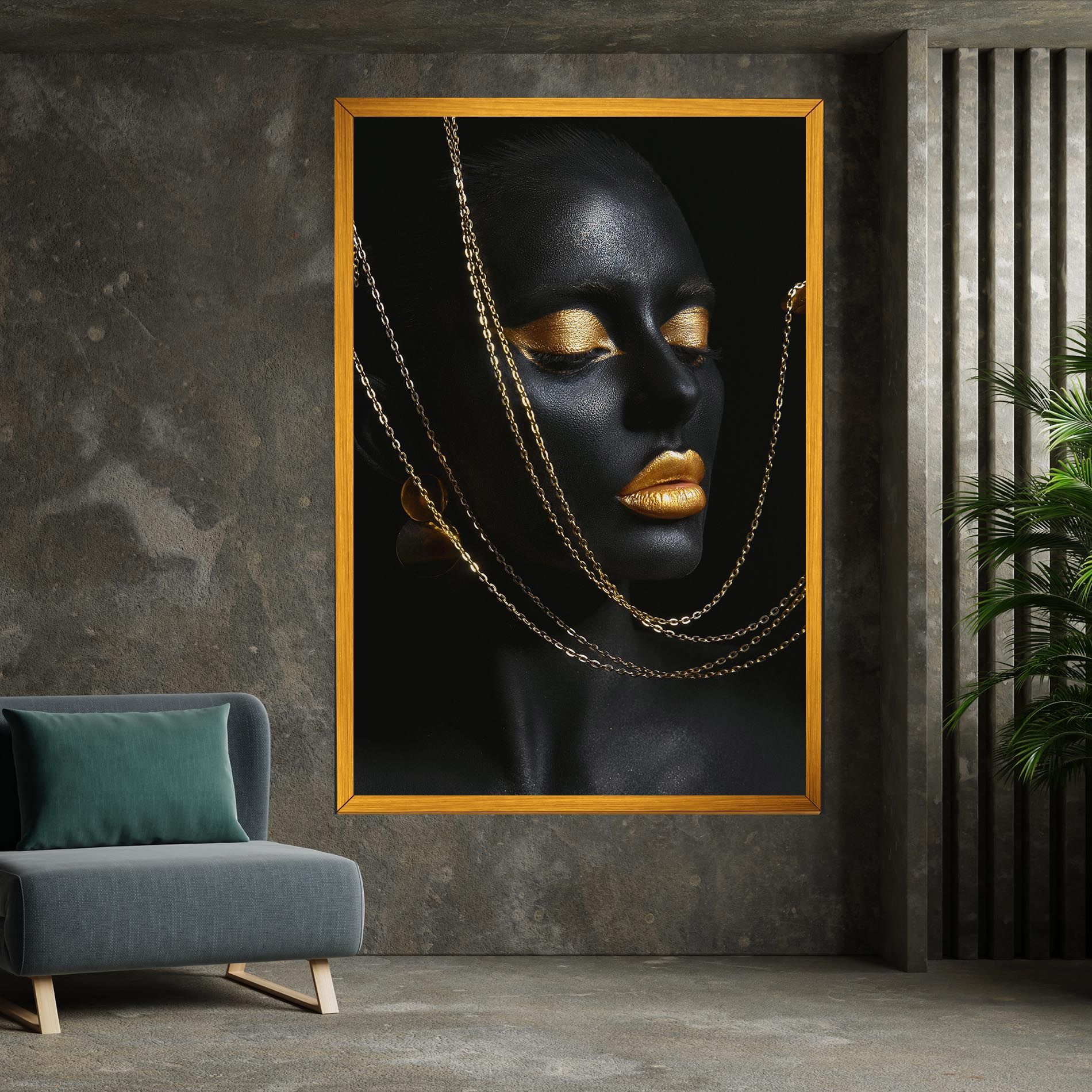 Chain Gold Lips mockup 7