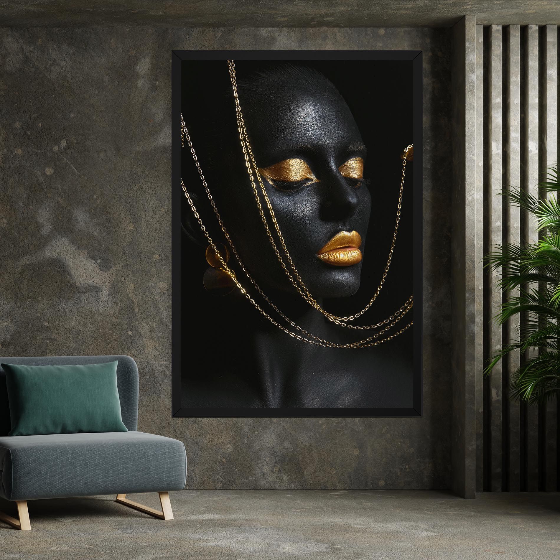 Chain Gold Lips mockup 7
