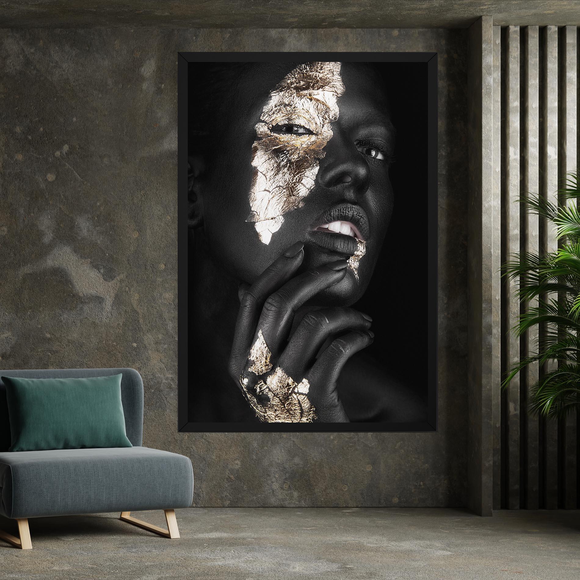 Leinwandbild Golden Posture mockup 7