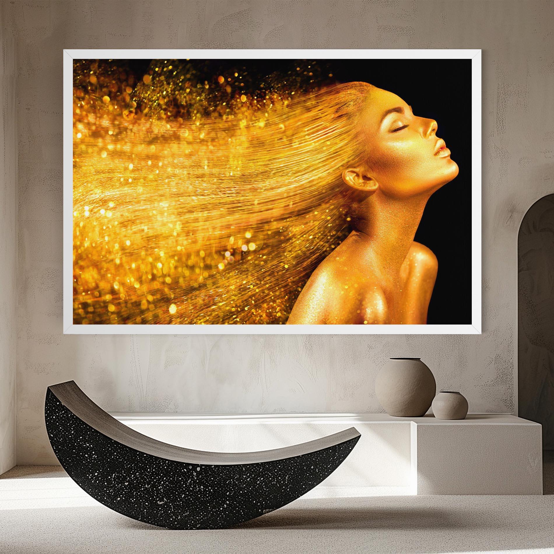 Leinwandbild Golden Girl mockup 8