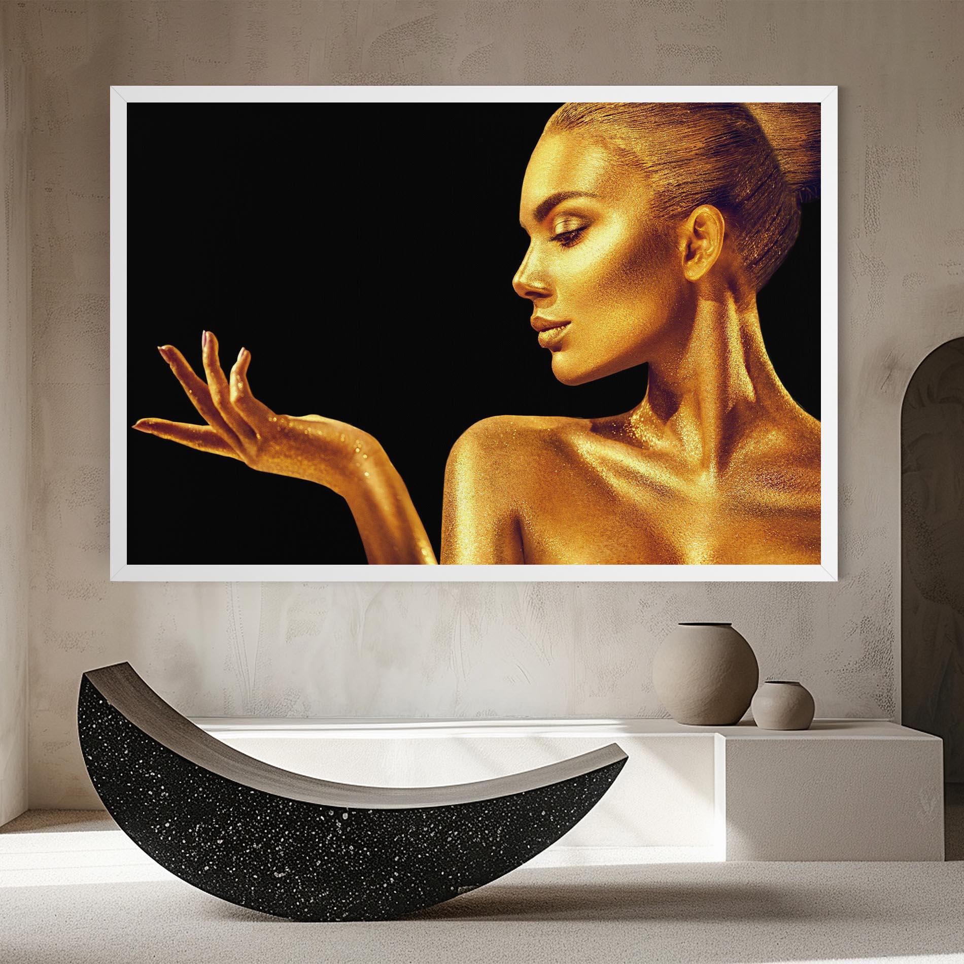 Leinwandbild Golden Glamour mockup 8